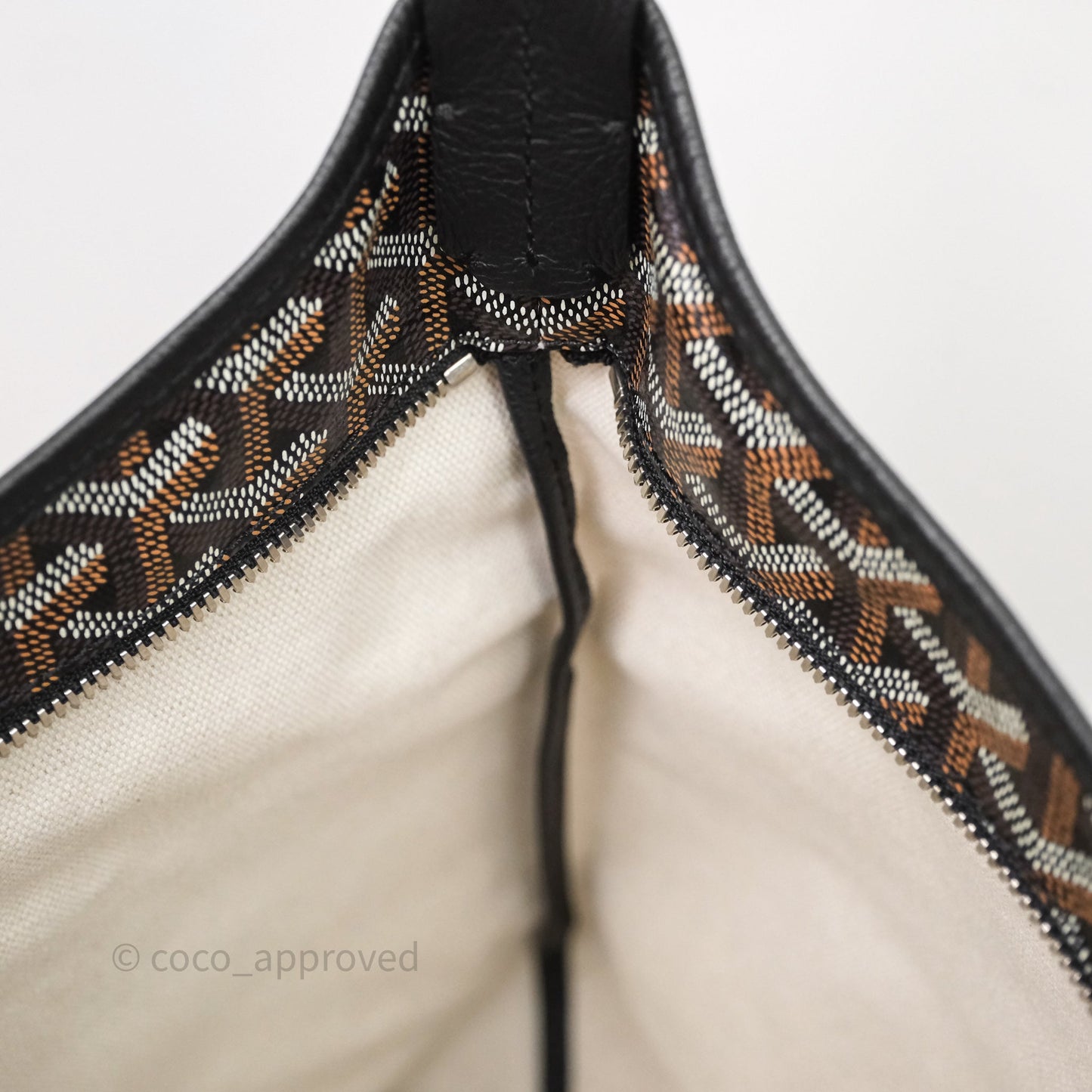 Goyard Bohème Hobo Bag Black Goyardine Canvas