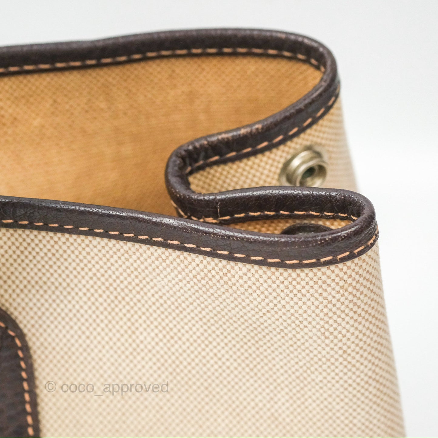 Hermès Garden Party 30 Canvas Brown/ Natural