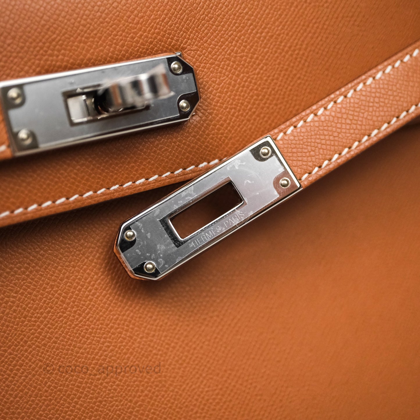 Hermes Kelly Elan Gold Madame Palladium Hardware
