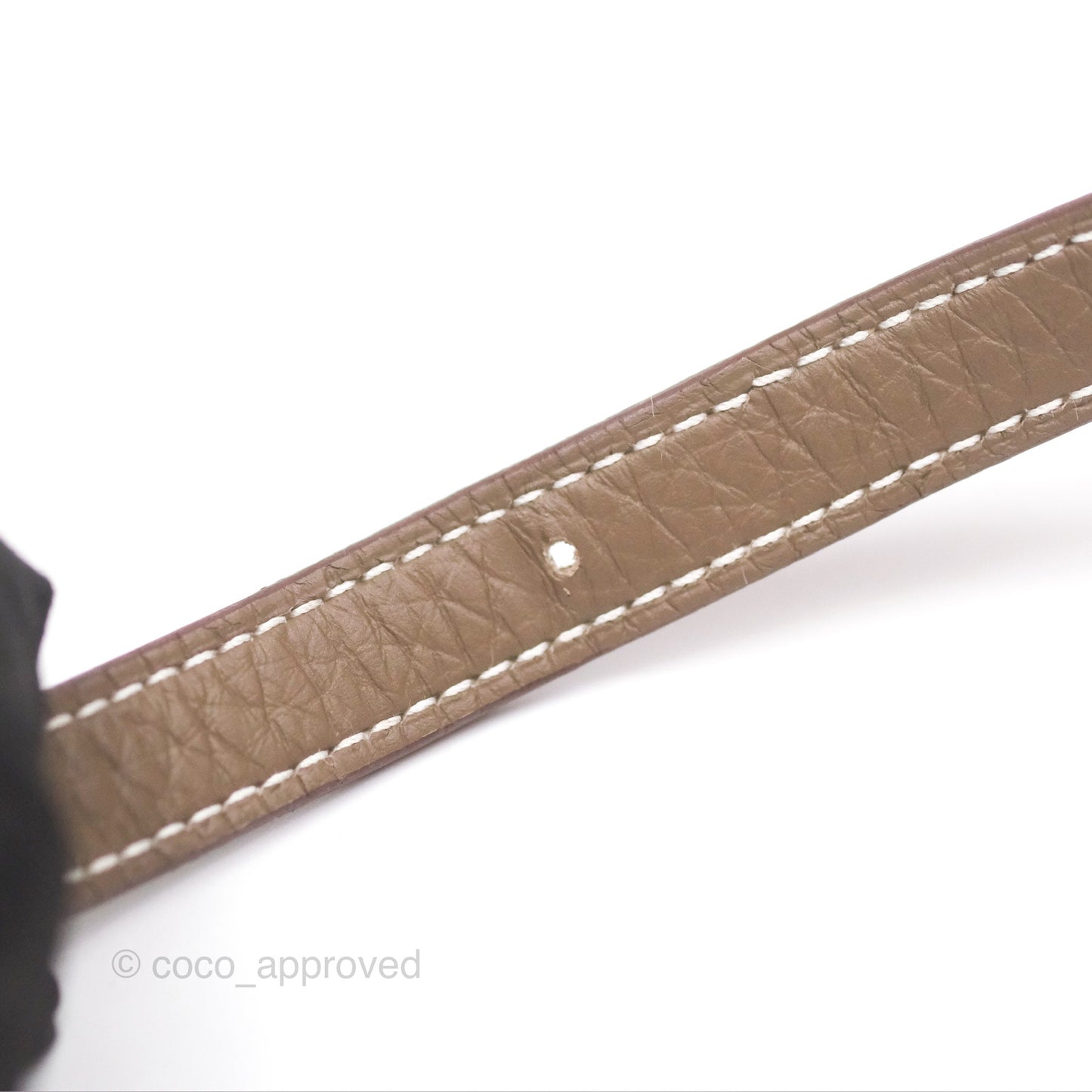 Hermès Halzan 25 Etoupe Clemence Palladium Hardware
