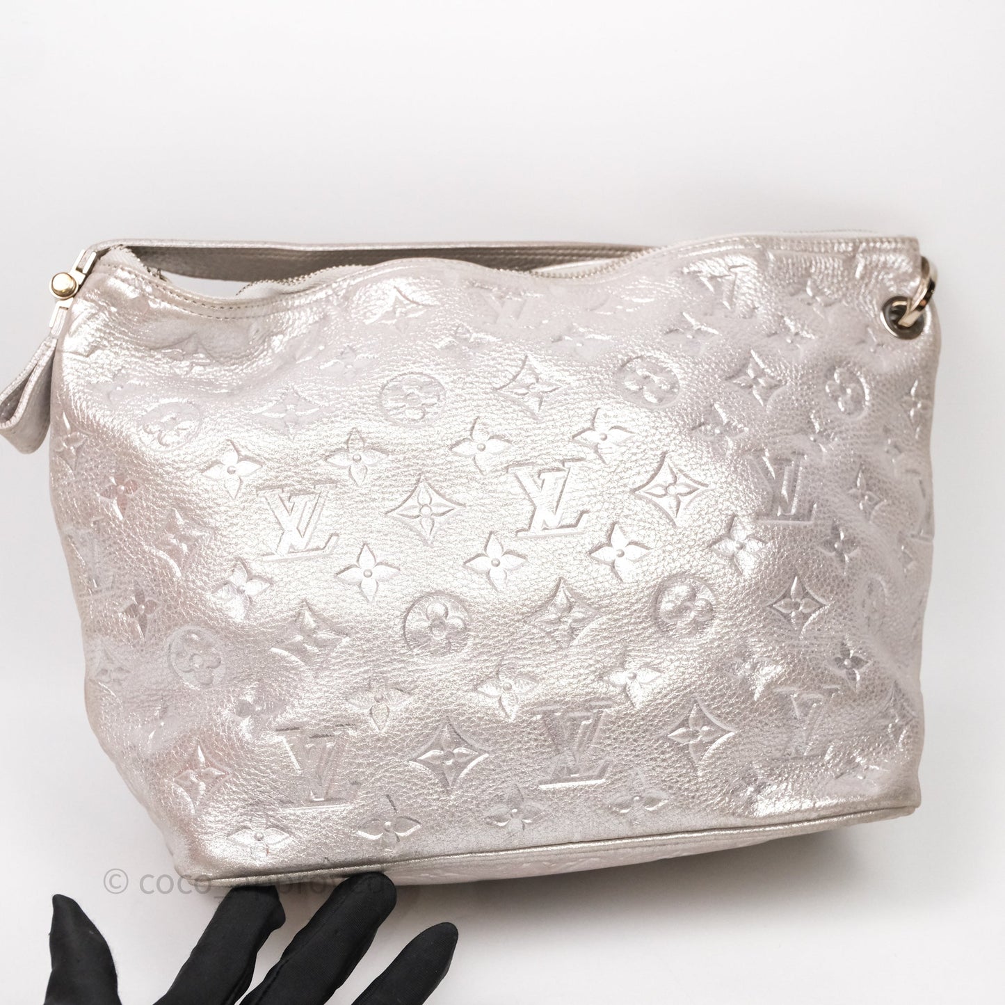 Louis Vuitton Monogram Shimmer Halo Bag Silver