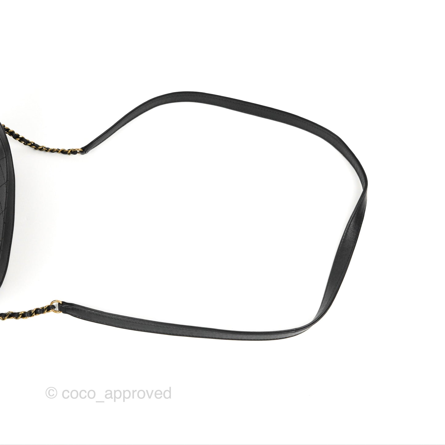 Chanel Small Coco Curve Flap Black Goatskin Antique Gold Hardware