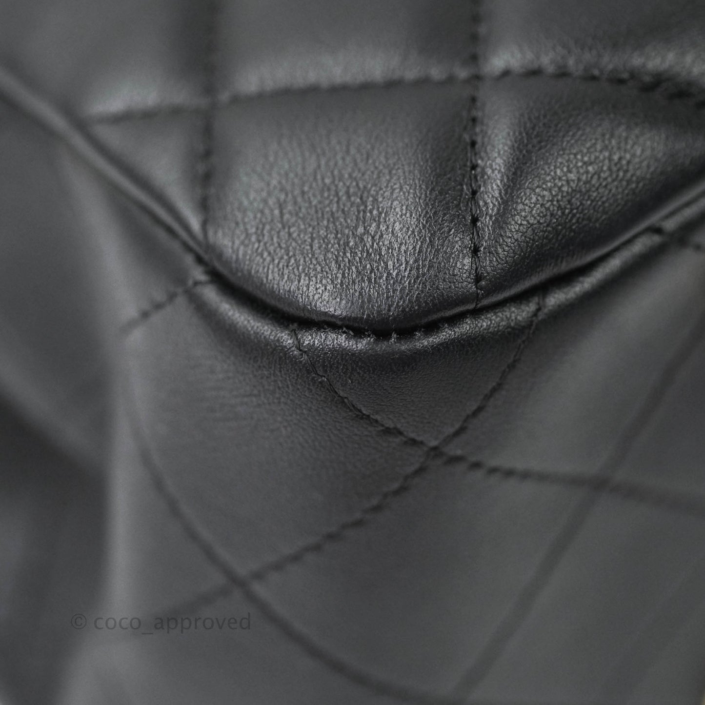 Chanel Quilted Timeless Tote Black Calfskin Gold Hardware