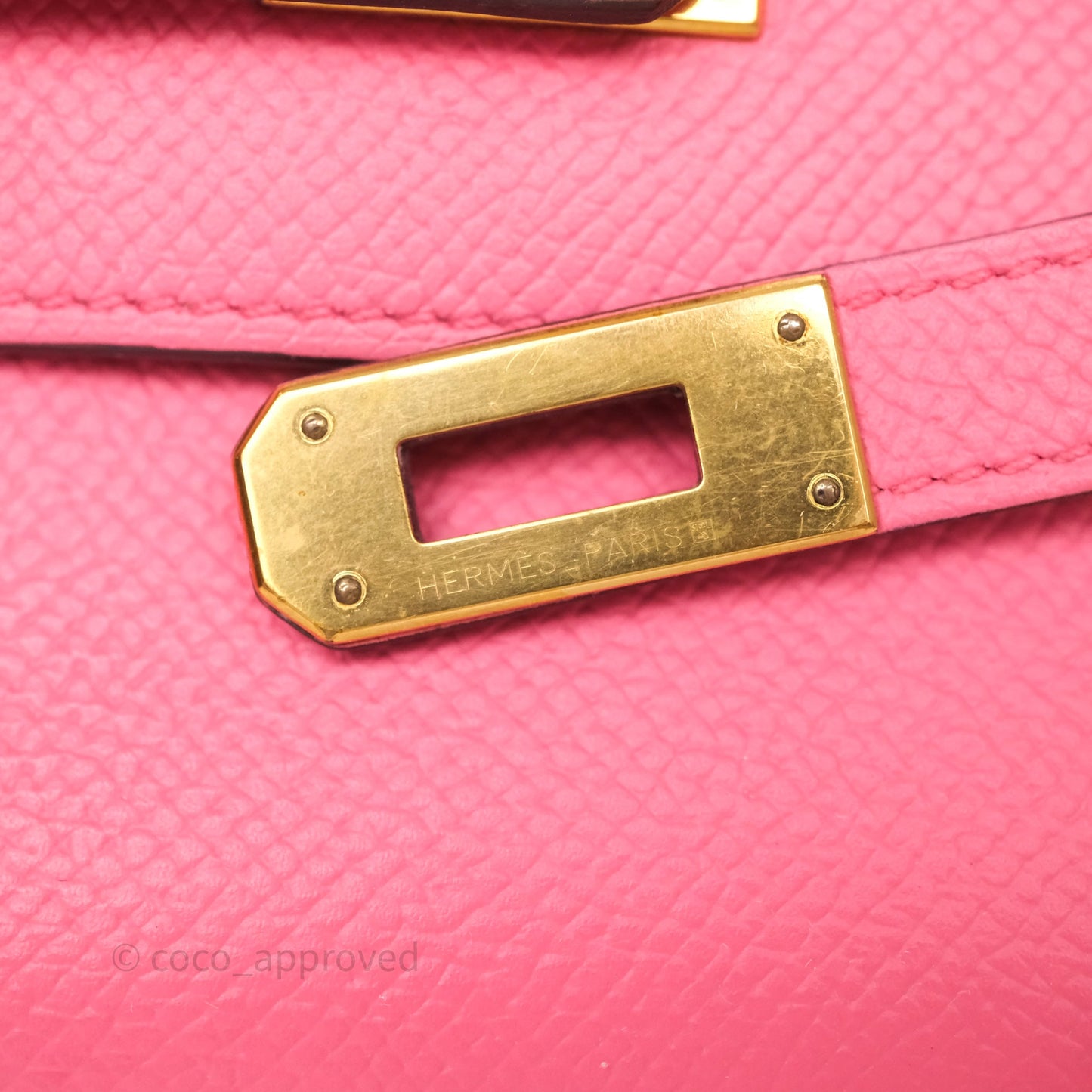 Hermès Kelly Depliant Medium Wallet Rose Epsom Gold Hardware