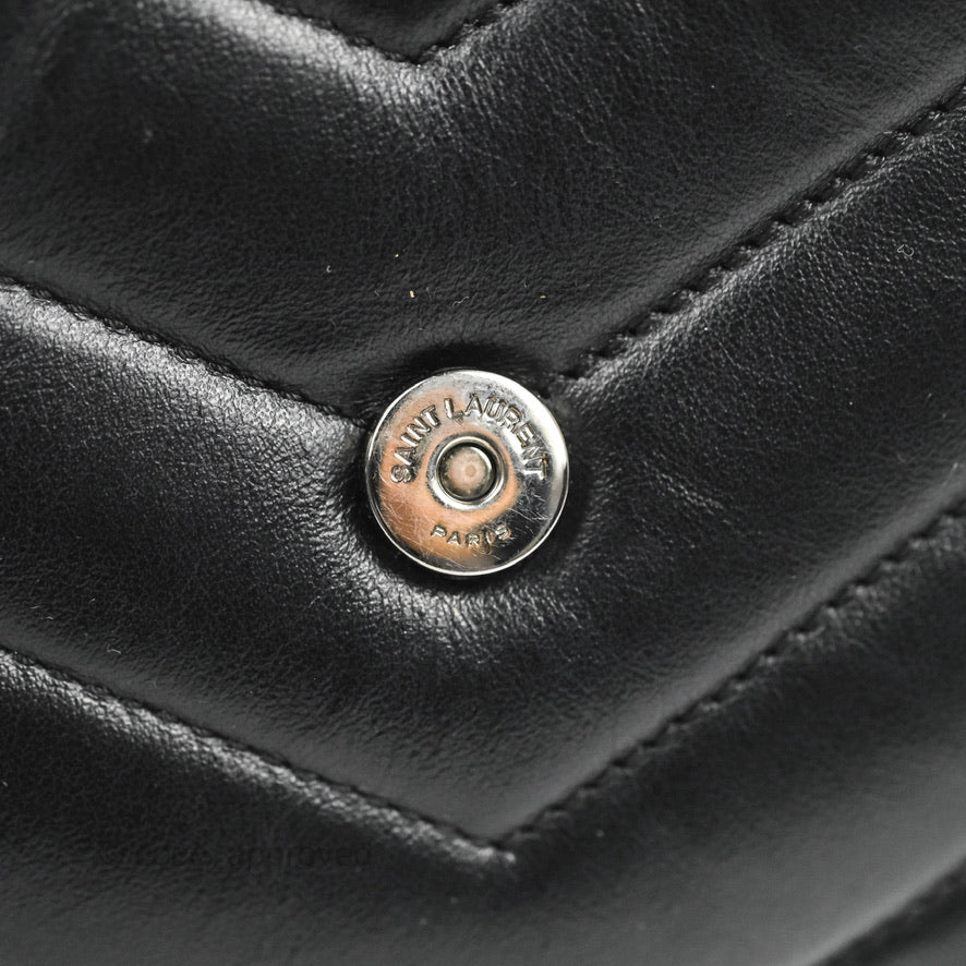 Saint Laurent Loulou Toy Quilted Leather Shoulder Bag Black