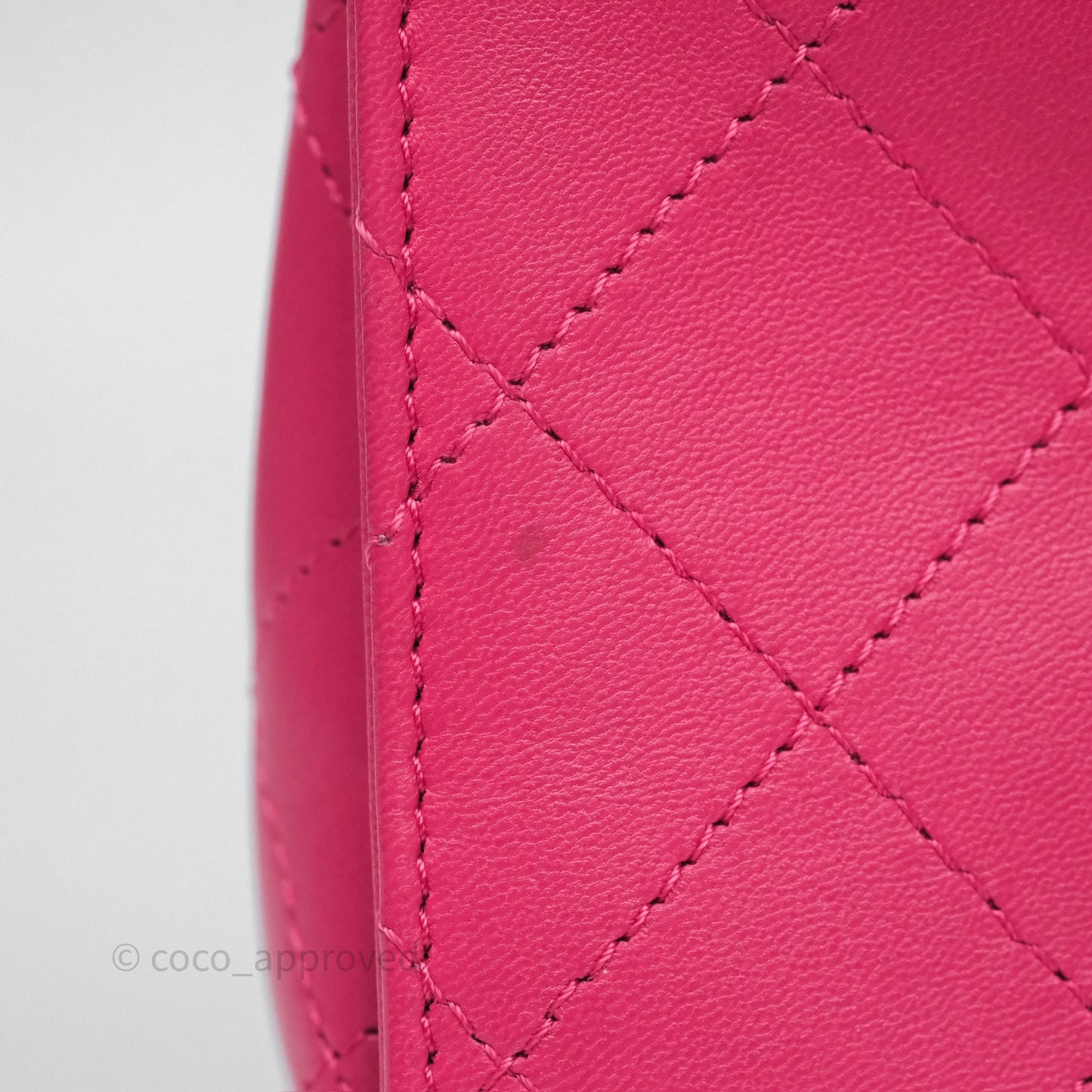 Chanel Stitched Double Flap Bag Pink Calfskin Silver Hardware