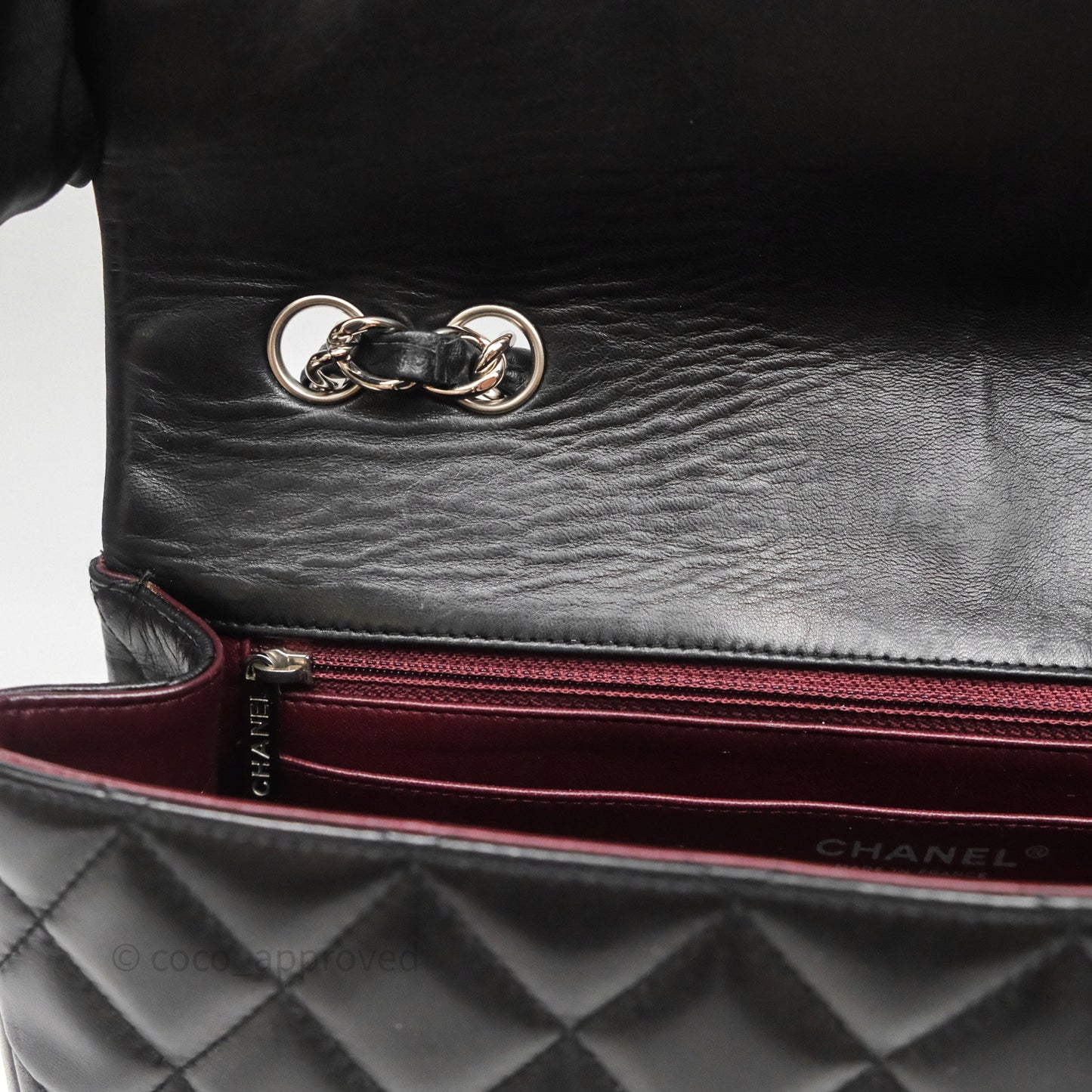Chanel Jumbo Single Flap Black Lambskin Silver Hardware
