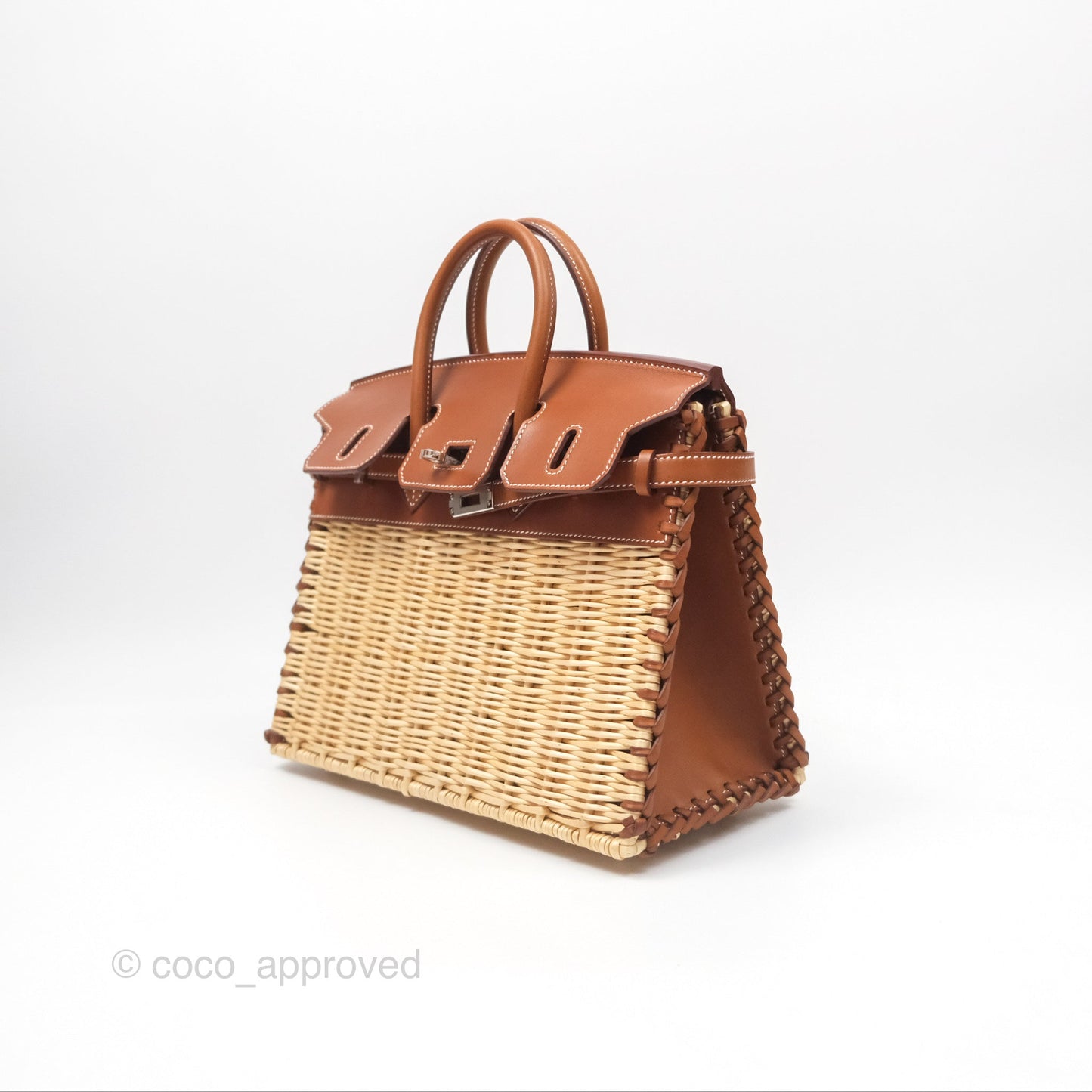 Hermès Birkin Picnic 25 Osier/ Barenia Naturel 27/ Fauve 34 Palladium Hardware