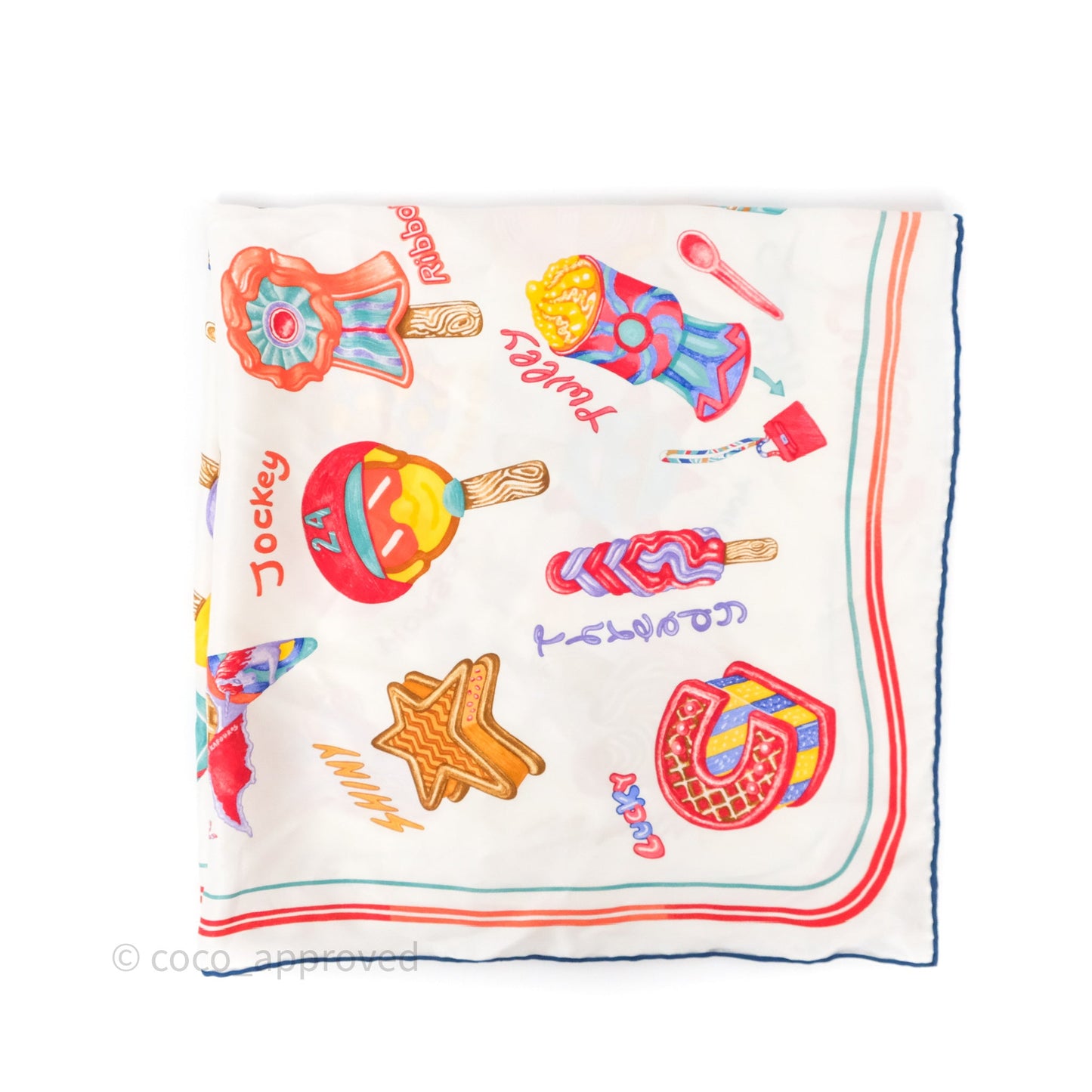 Hermès Funny Ice Cream Scarf 70