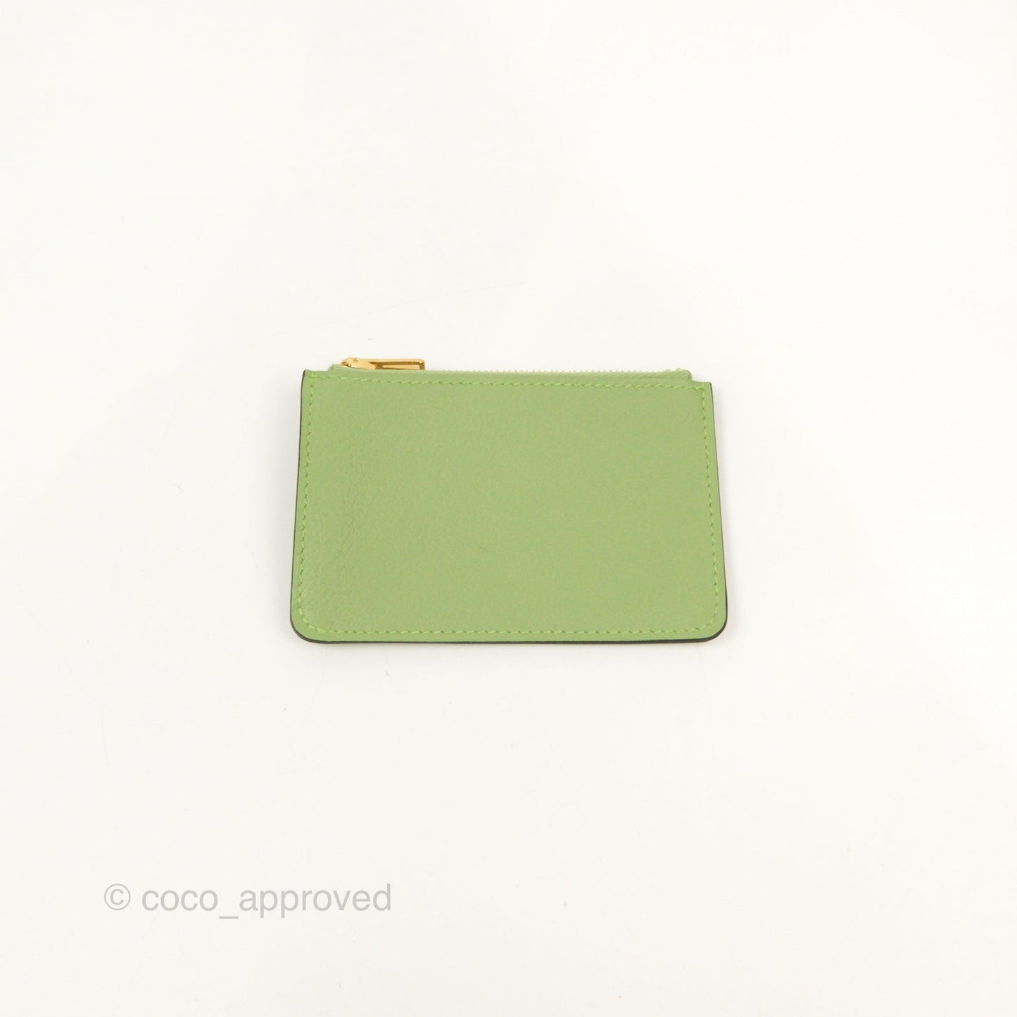 Hermès Constance Slim Wallet Vert Criquet Evercolour Gold Hardware