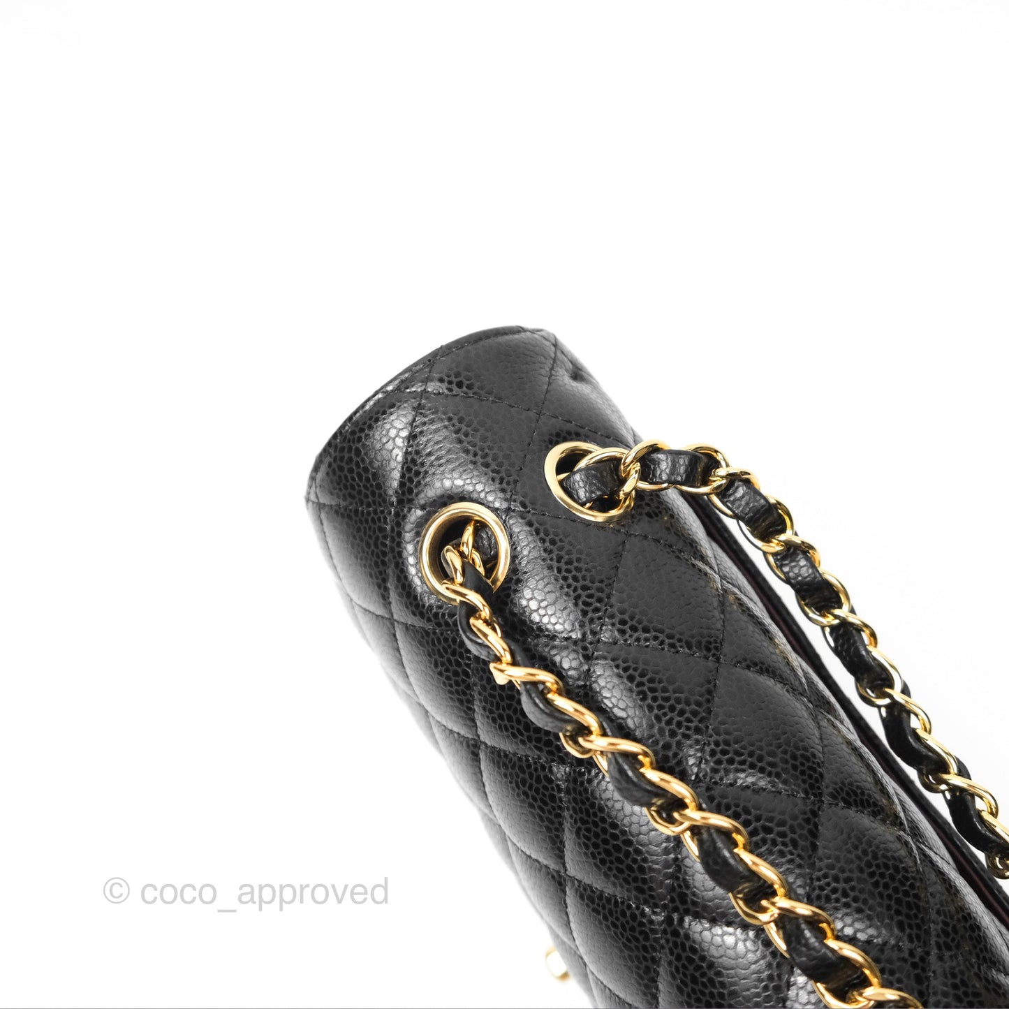 Chanel Small Classic Flap Quilted Black Caviar Gold Hardware