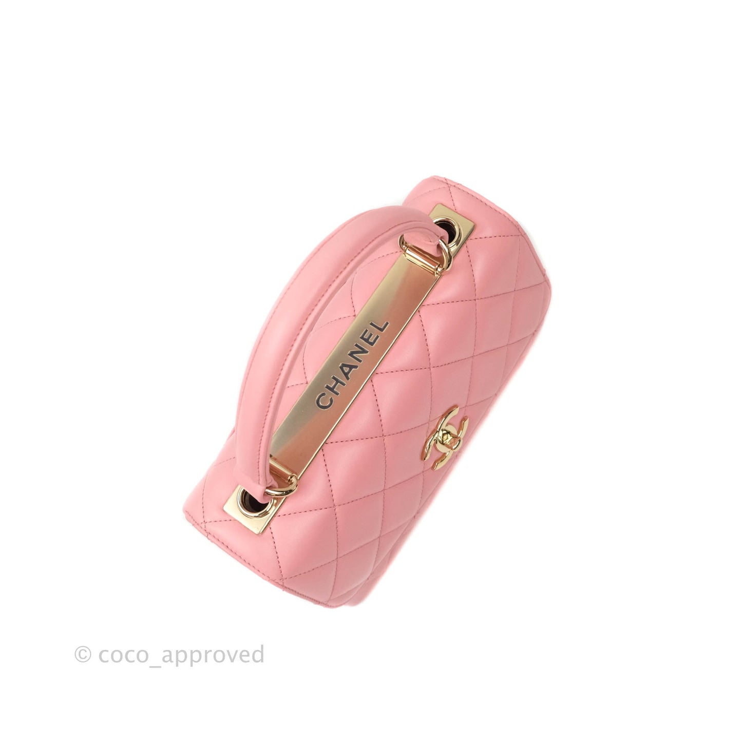 Chanel Quilted Trendy CC Small Pink Lambskin Gold Hardware