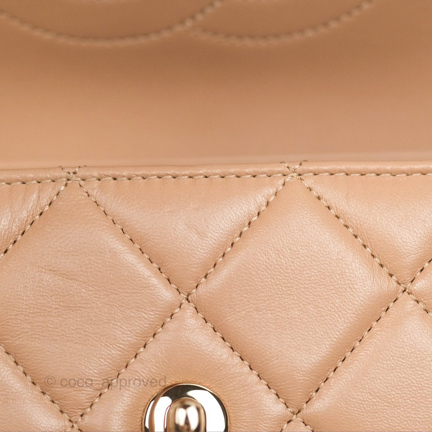 Chanel Trendy CC Small Beige Lambskin Gold Hardware 22S