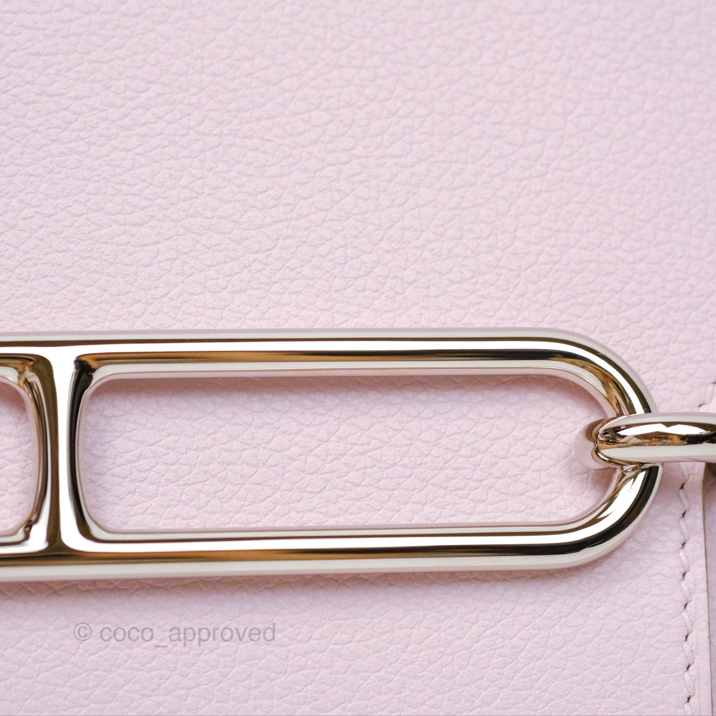 Hermès Roulis Mini 18 Mauve Pale Evercolor Palladium Hardware