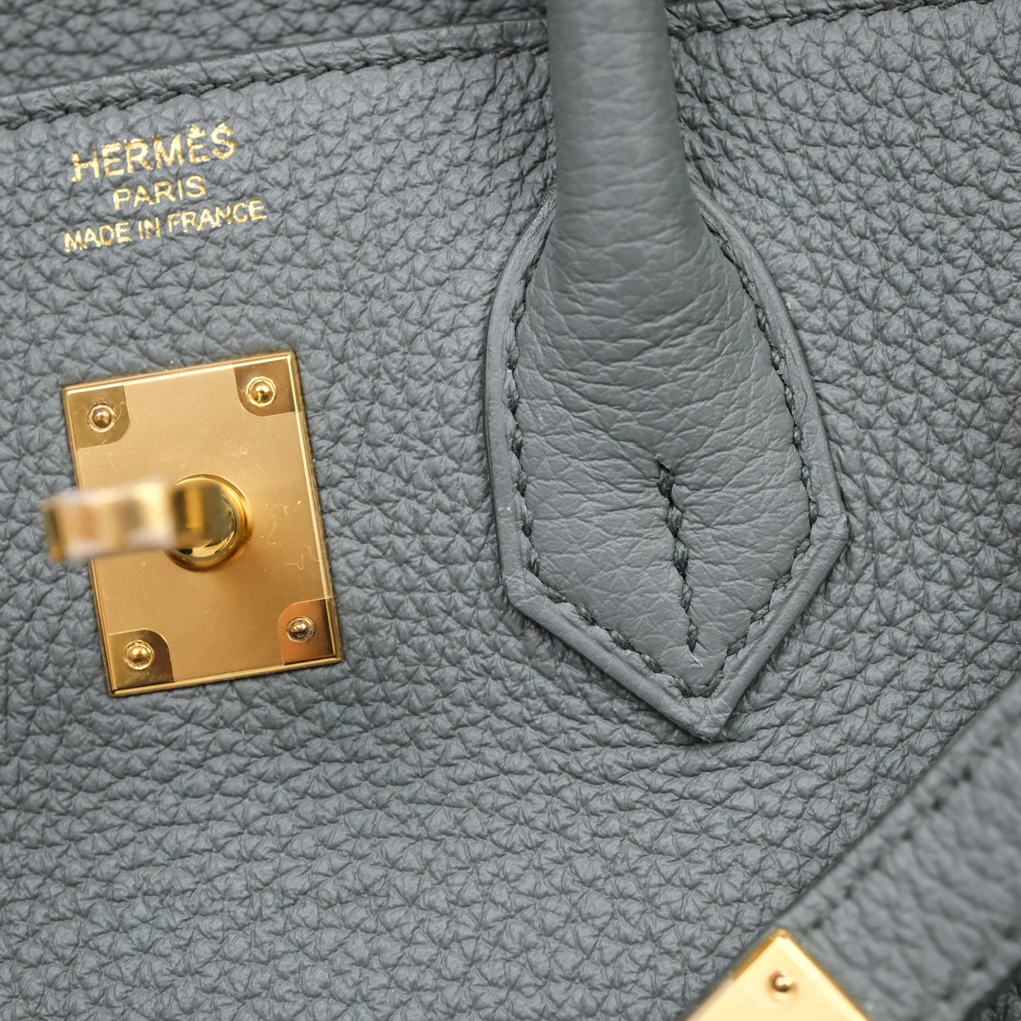 Hermes Birkin 25 Vert Amande Togo Gold Hardware