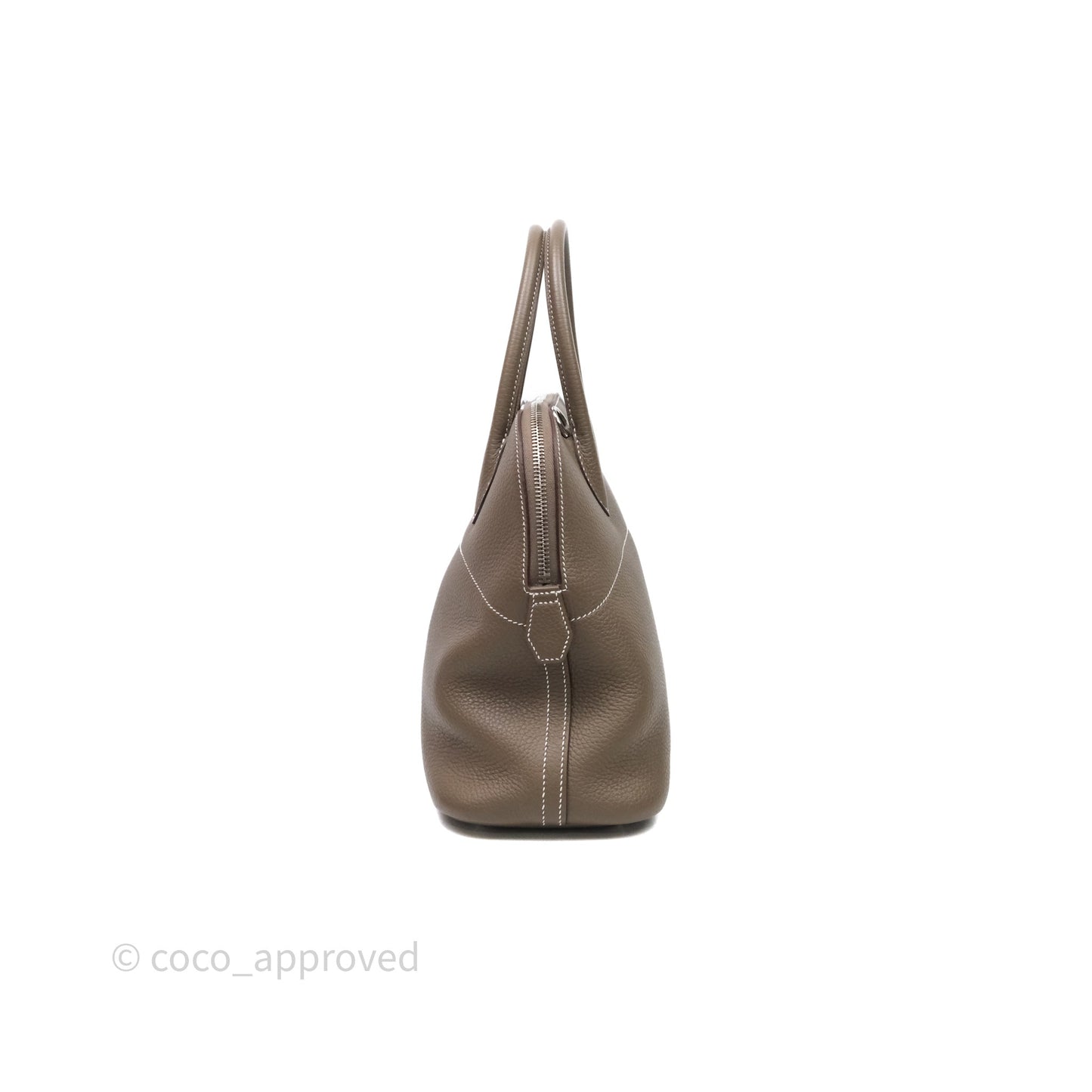 Hermès Bolide 31 Etoupe Evercolor Clemence Palladium Hardware