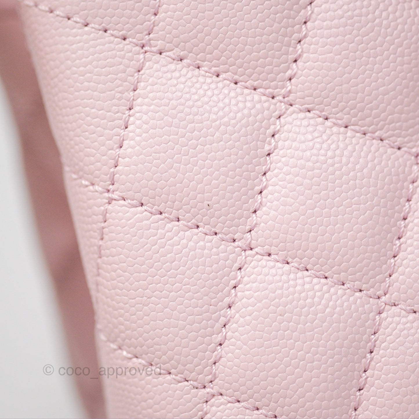 Chanel Small Coco Handle Light Pink Caviar Gold Hardware