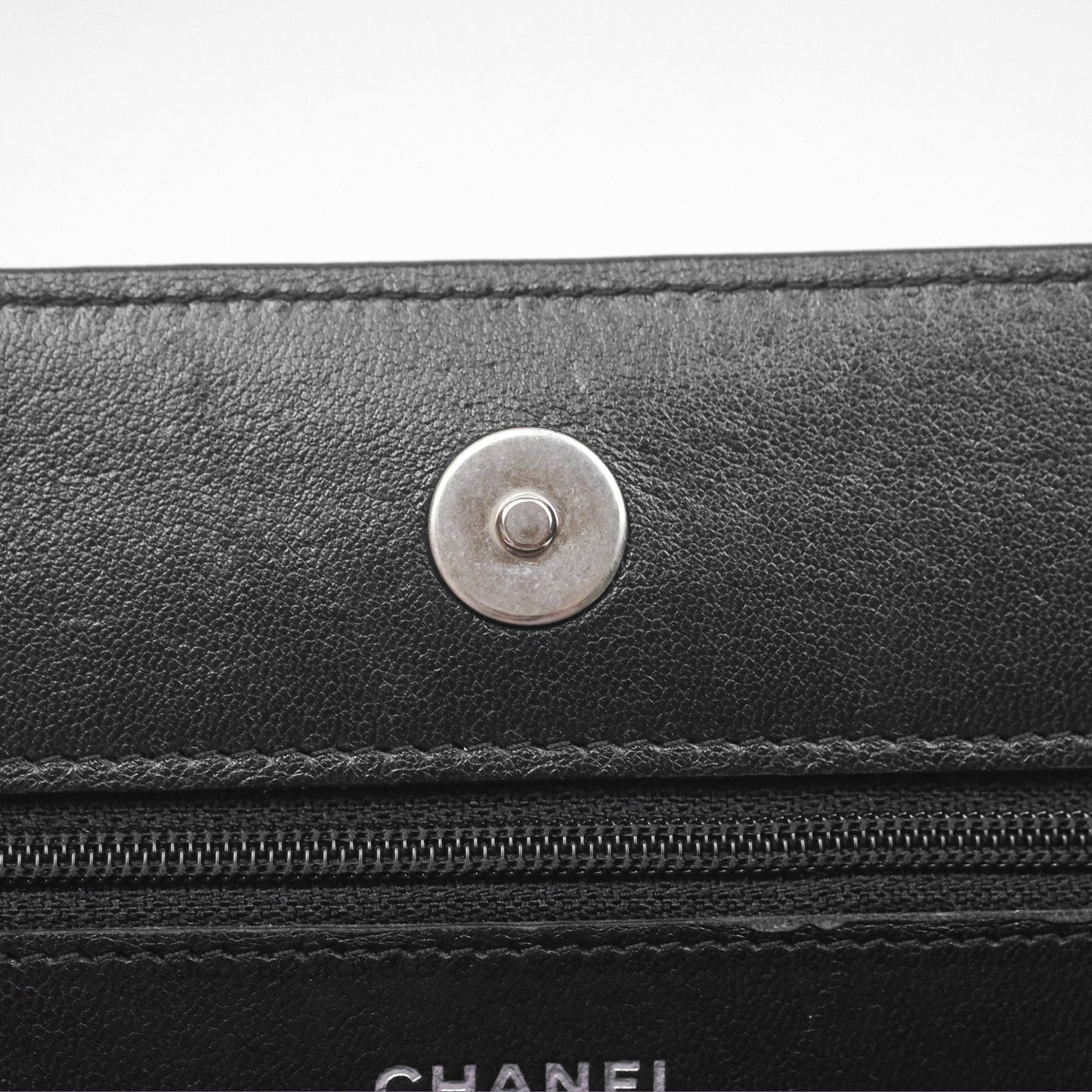 Chanel 19 Wallet on Chain WOC Black Mixed Hardware