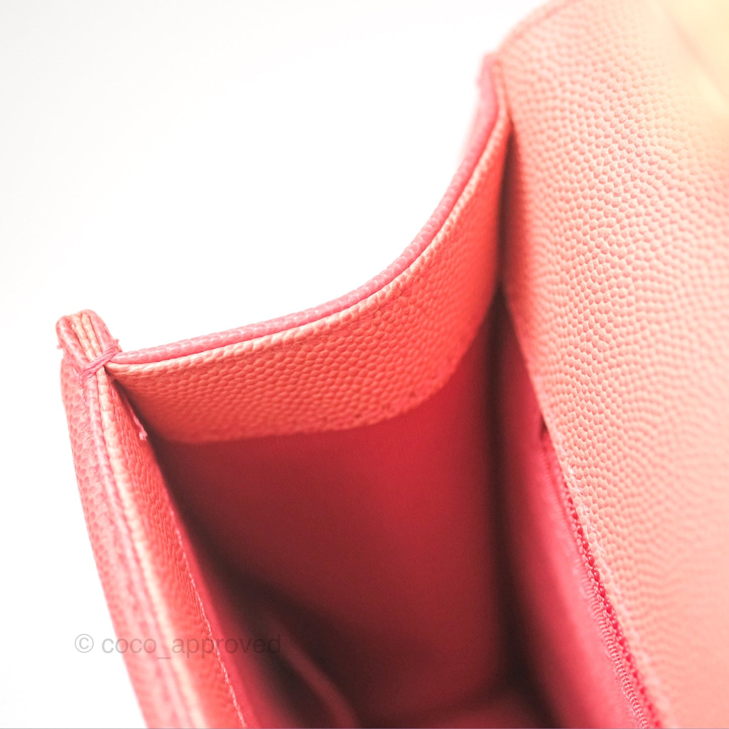 Chanel Sunset On The Sea Flap Bag Pink Caviar Aged Gold Hardware