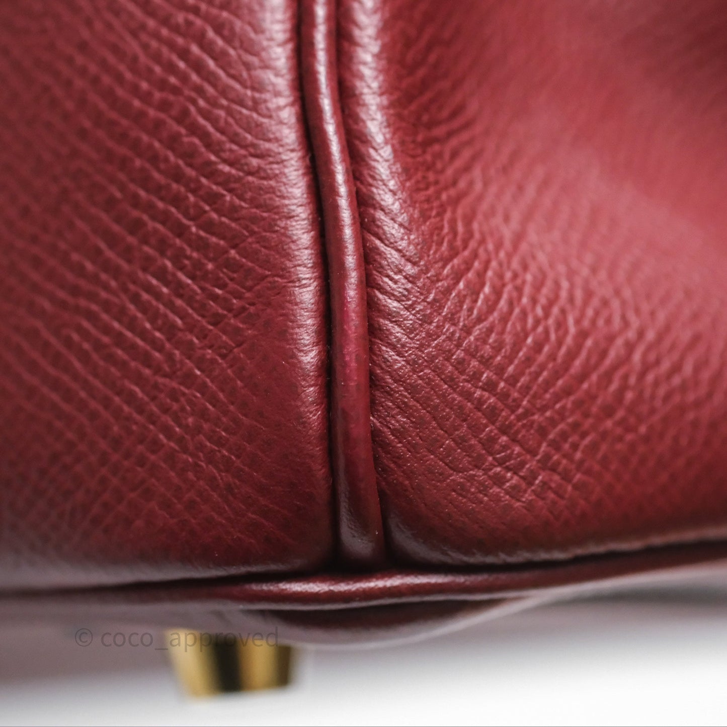 Hermès Birkin 30 Retourne Rouge H 55 Epsom Gold Hardware
