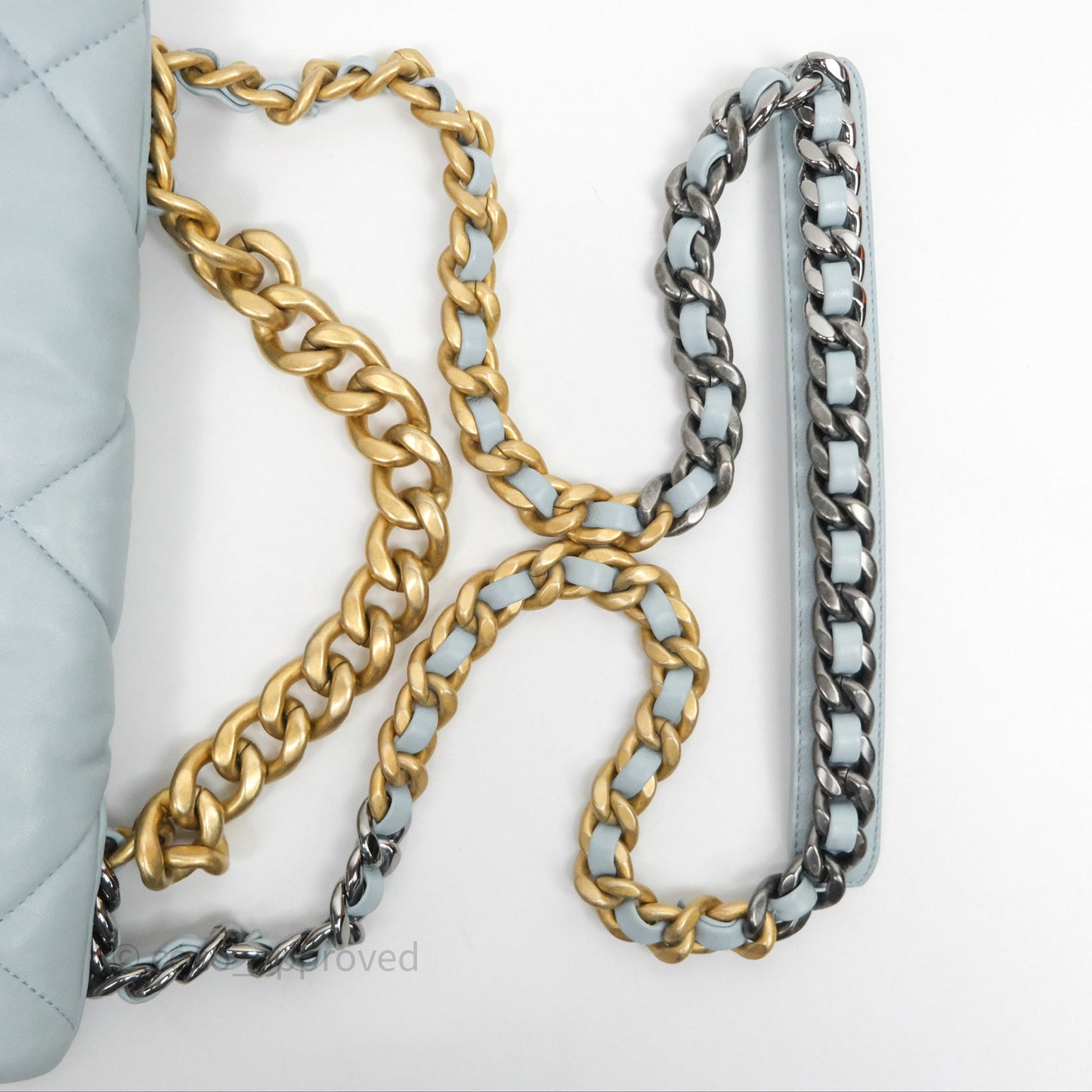 Chanel 19 Medium Blue Mixed Hardware