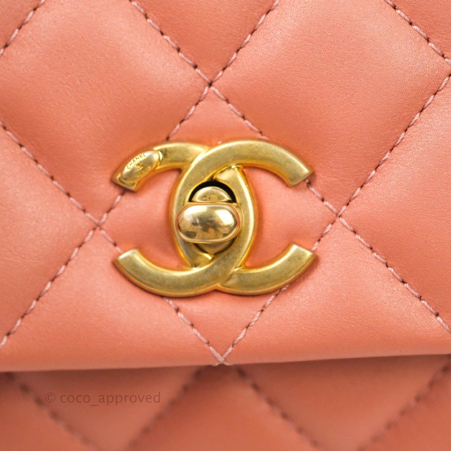 Chanel Day Trip Quilted Small Lambskin Pink Aged Gold Hardware