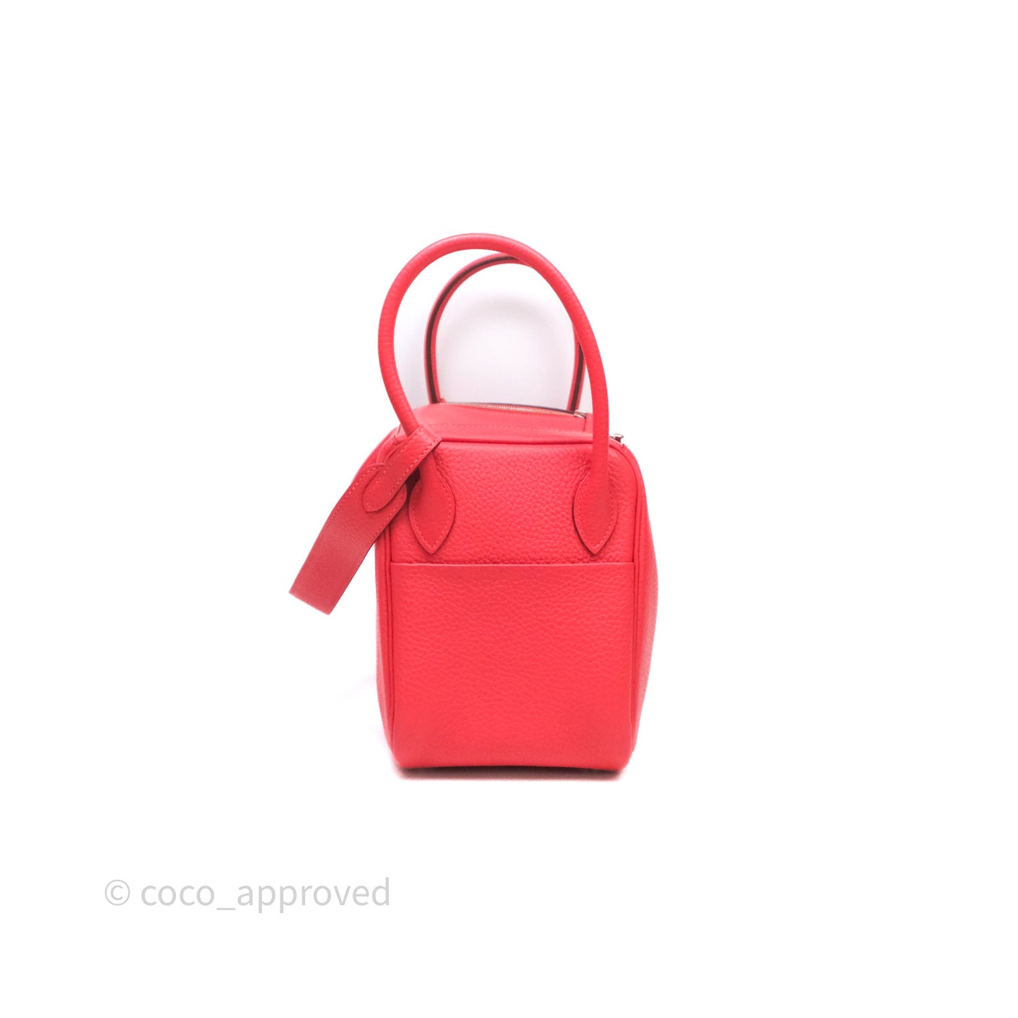 Hermes Lindy 26 Clemence Rouge Palladium Hardware