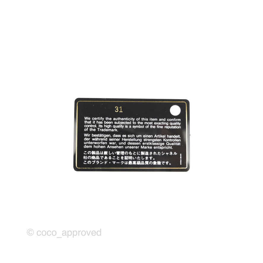 Chanel Classic Flat Card Holder Black Caviar Gold Hardware