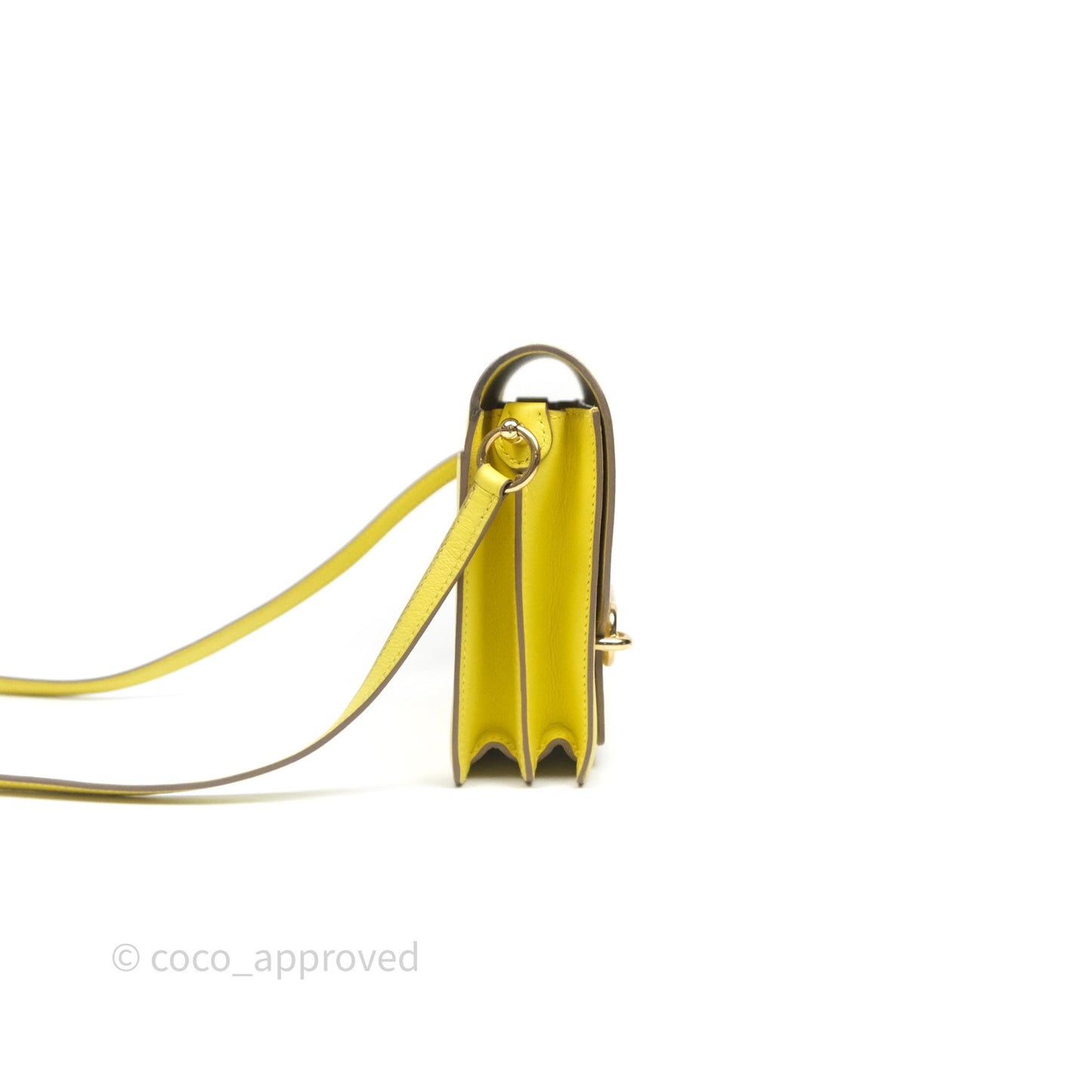Hermès Roulis Mini 18 Lime 9R Evercolor Gold Hardware