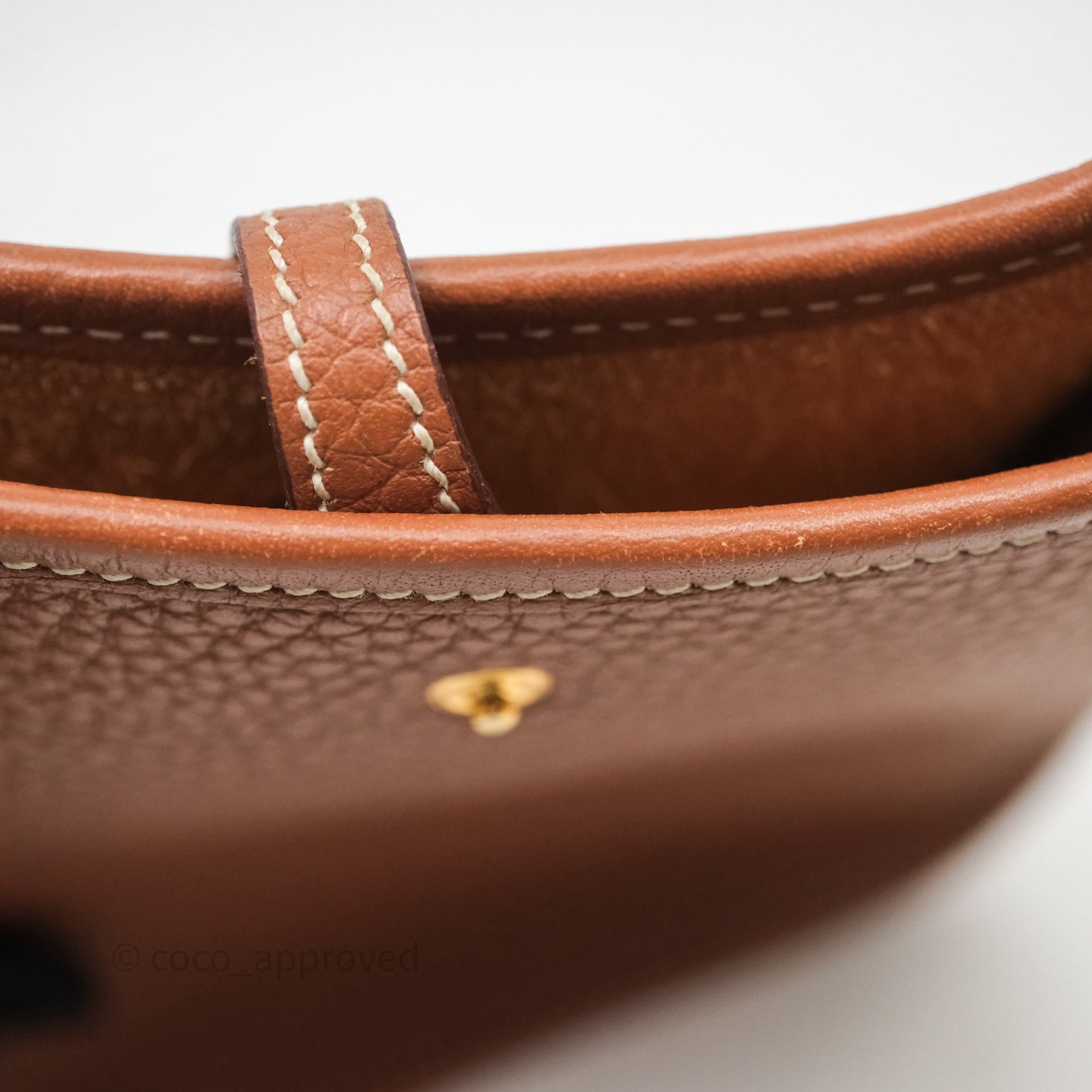 Hermès Mini Evelyne 16 Gold Clemence Gold Hardware