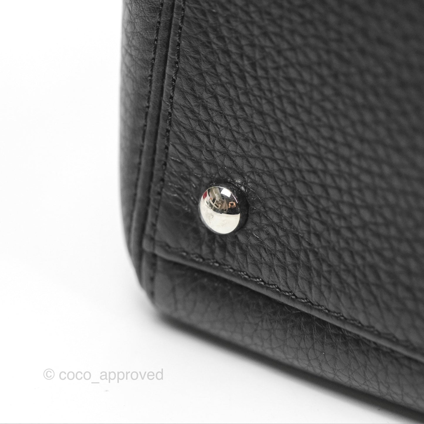 Chanel Executive Tote Bag Black Grained Calfskin Silver Hardware