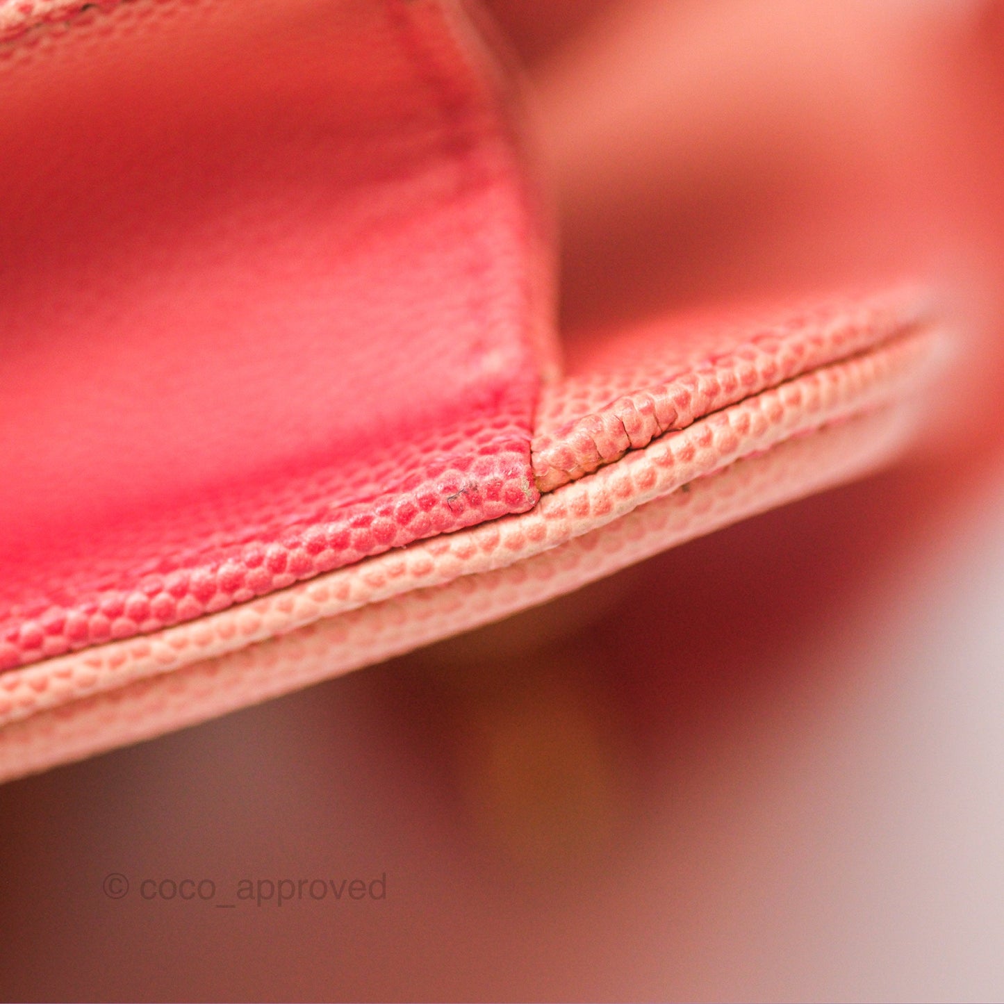 Chanel Sunset On The Sea Flap Bag Pink Caviar Aged Gold Hardware