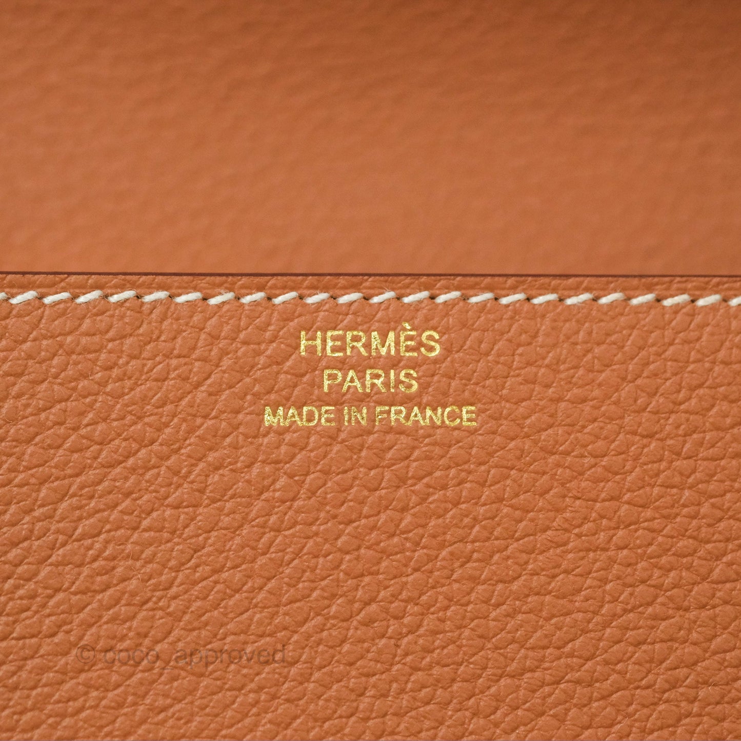 Hermès Roulis Slim Wallet Gold Evercolor Gold Hardware