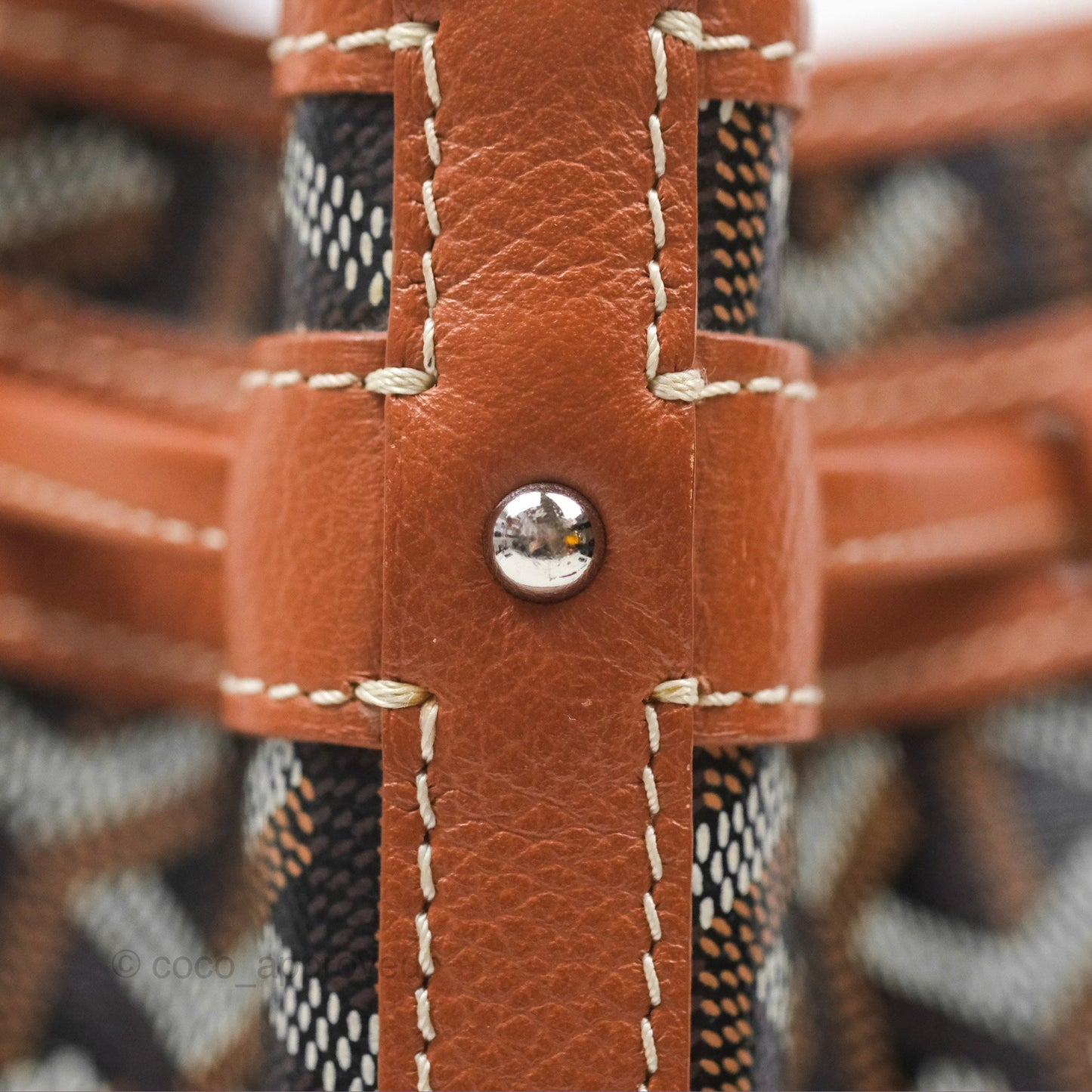Goyard Petit Flot Bucket Bag Black & Tan Goyardine