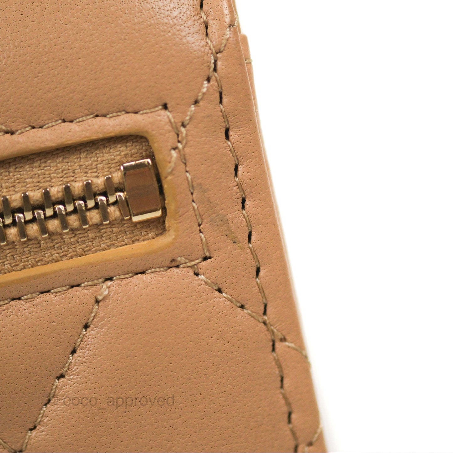Chanel Mini Trendy WOC Beige Lambskin Gold Hardware 22B