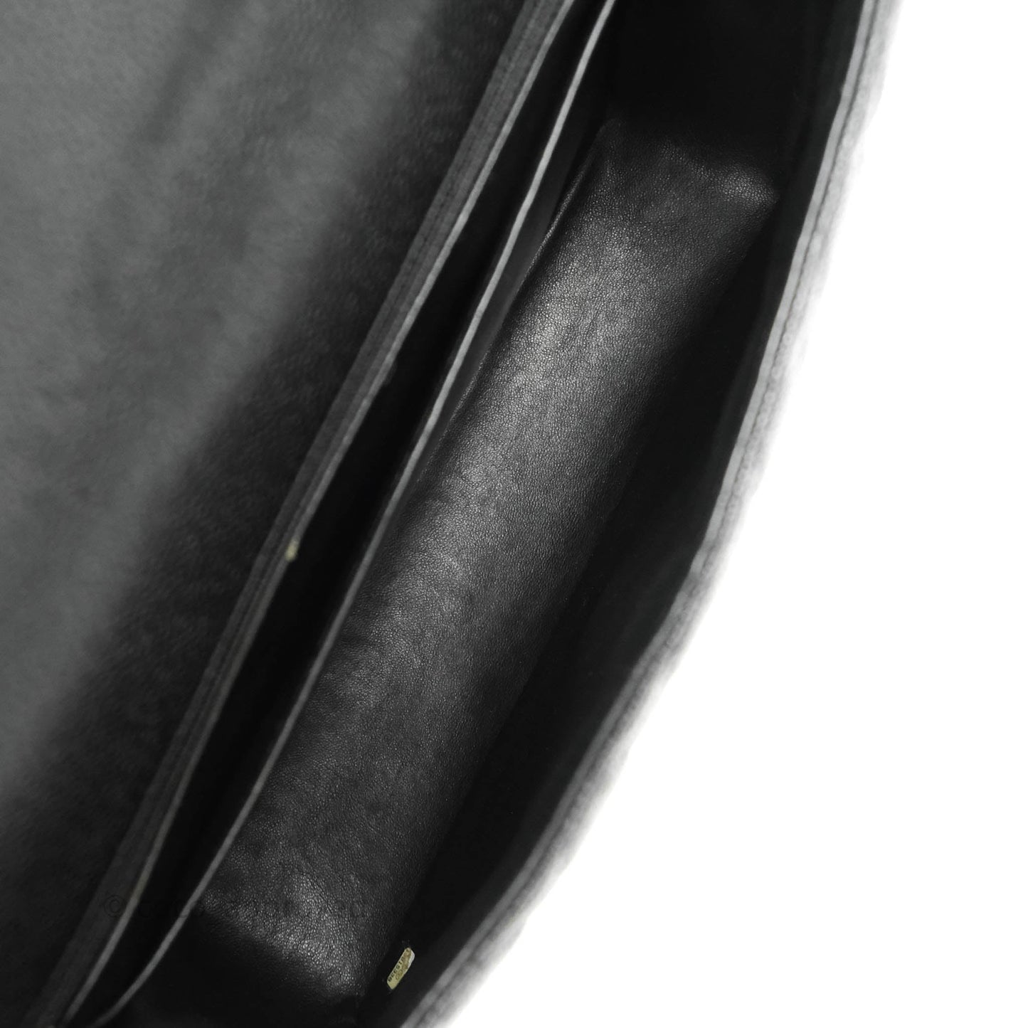 Chanel Single Flap Maxi Caviar Black Silver Hardware