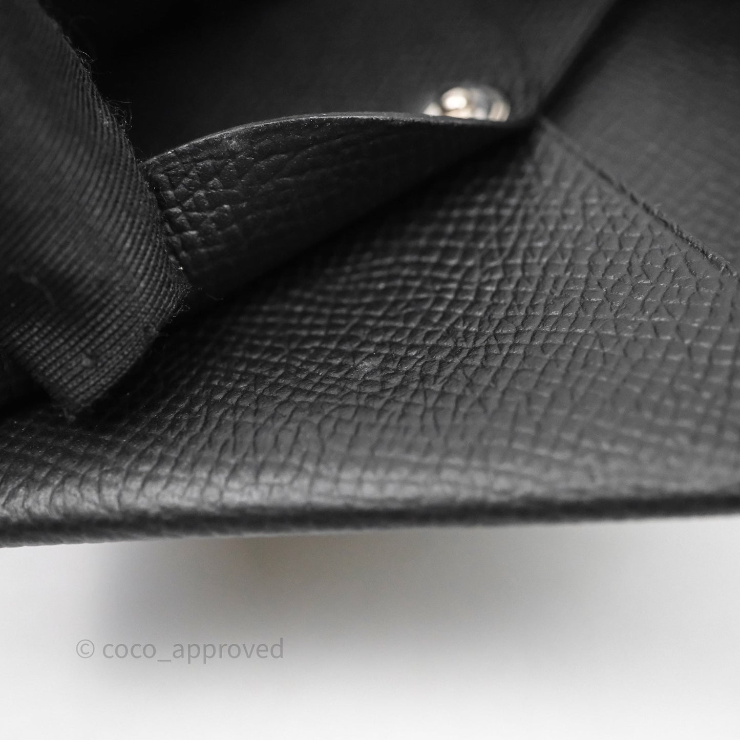 Hermes Bastia Change Purse Black Epsom