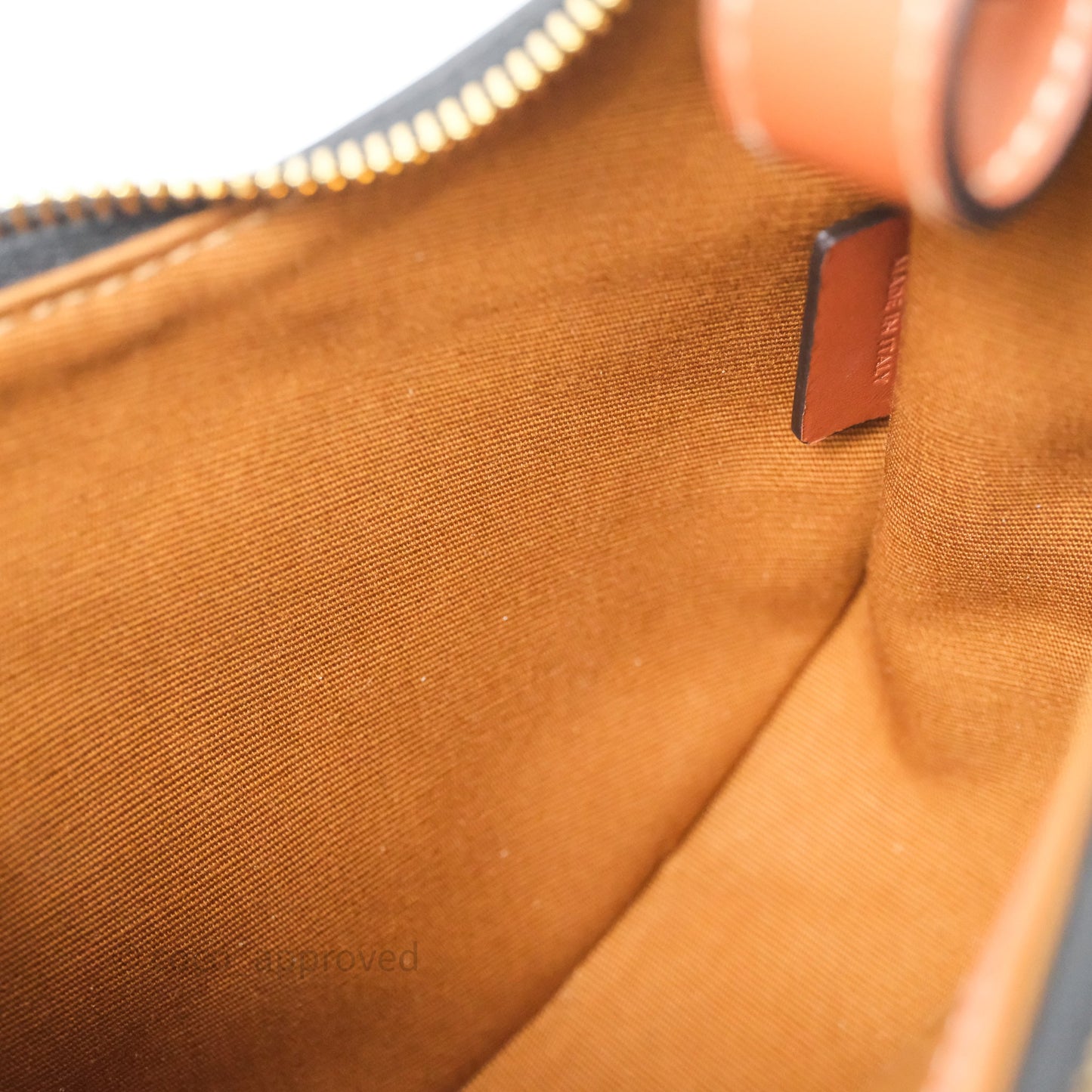 Celine Medium Ava Triomphe Bag Triomphe Canvas Tan Calfskin