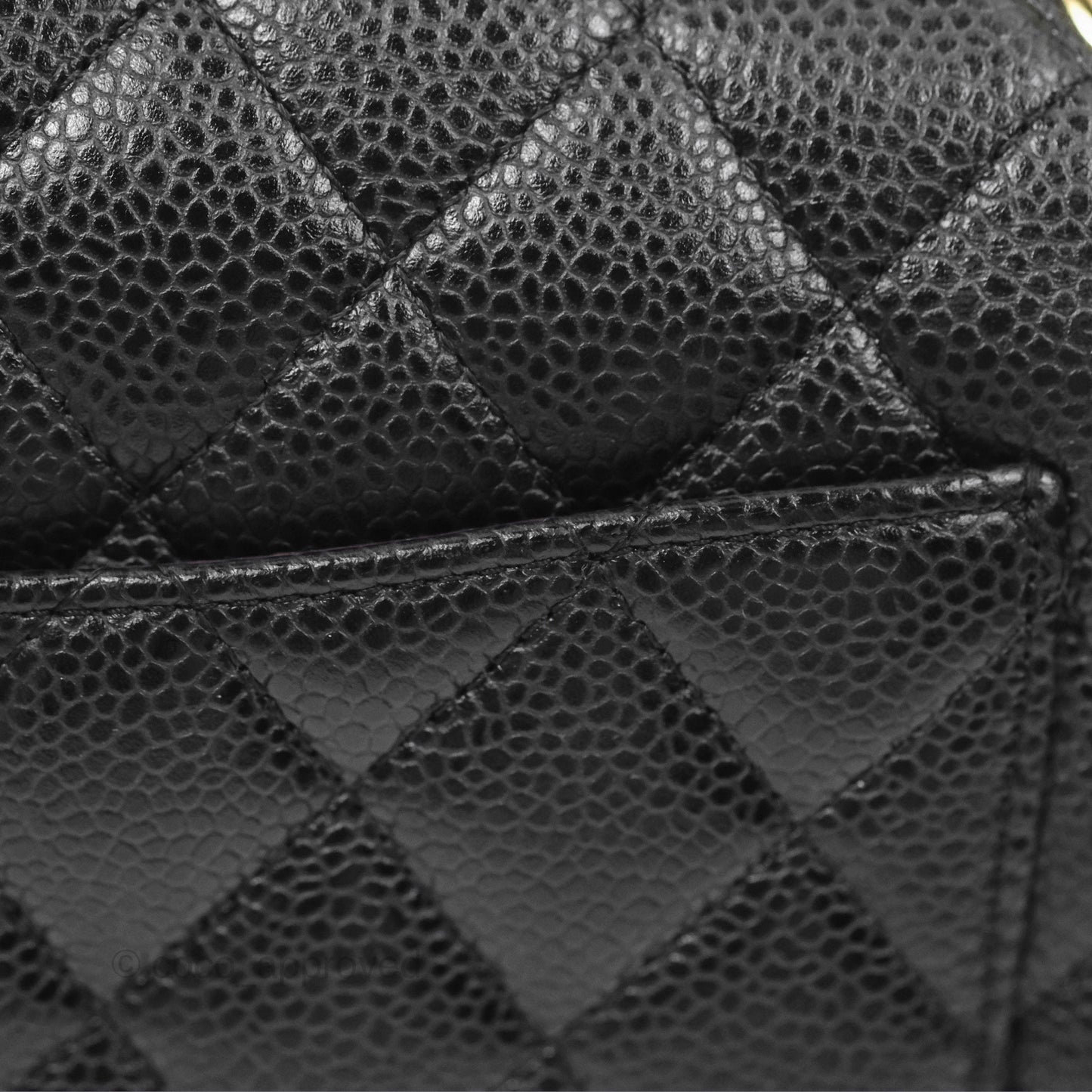 Chanel Classic M/L Medium Flap Quilted Black Caviar Gold Hardware