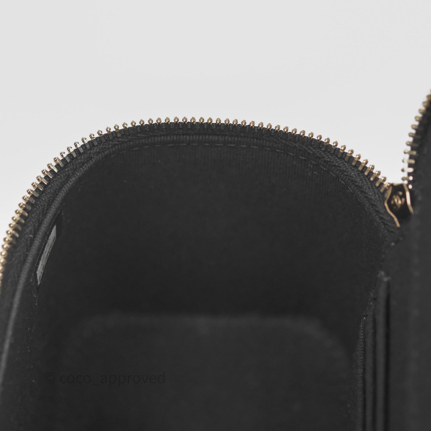 Chanel Vanity Rectangular Top Handle Black Lambskin Gold Hardware