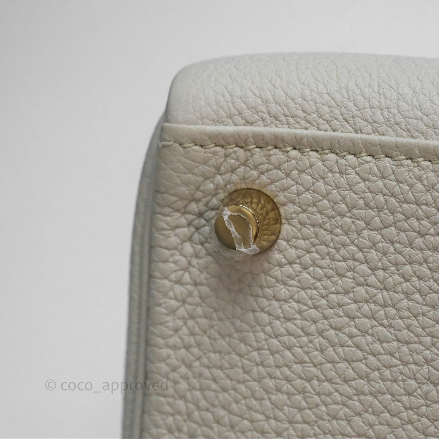 Hermès Retourne Kelly 25 Beton 8L Togo Gold Hardware