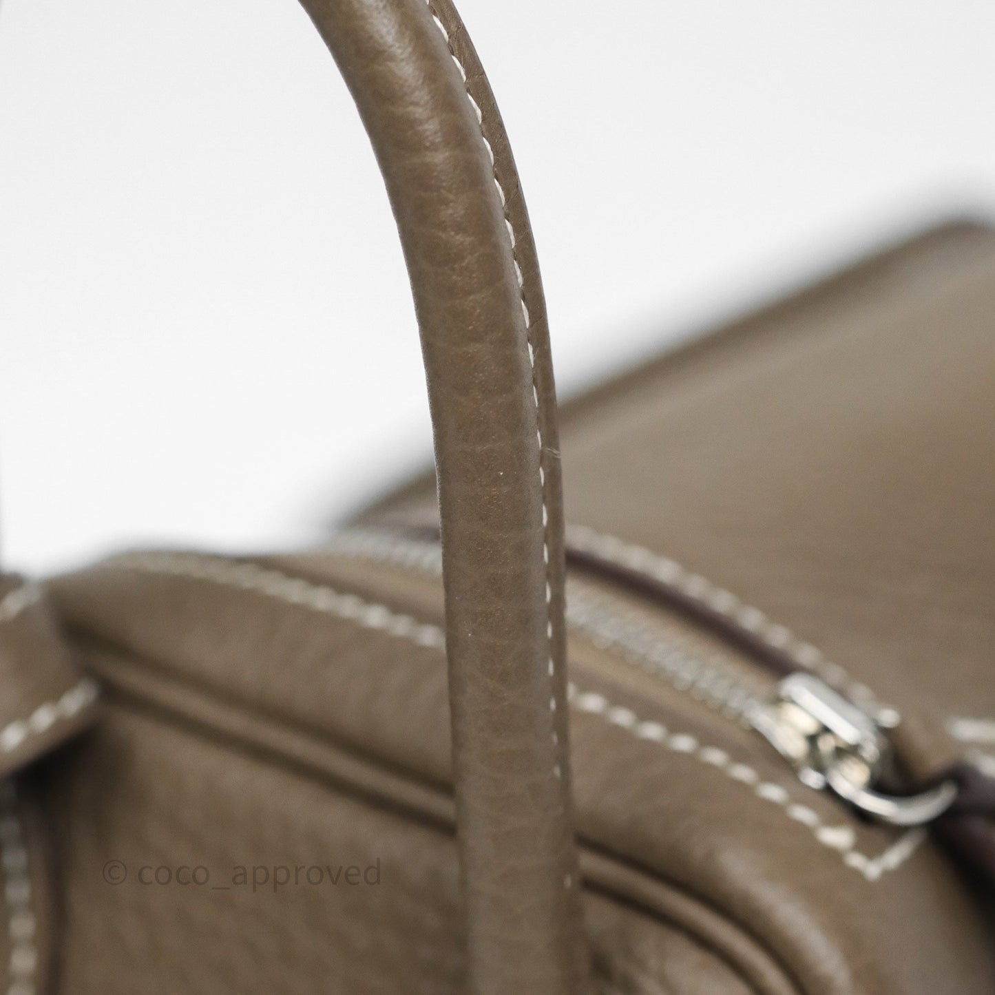 Hermès Mini Lindy 20 Etoupe 18 Clemence Palladium Hardware
