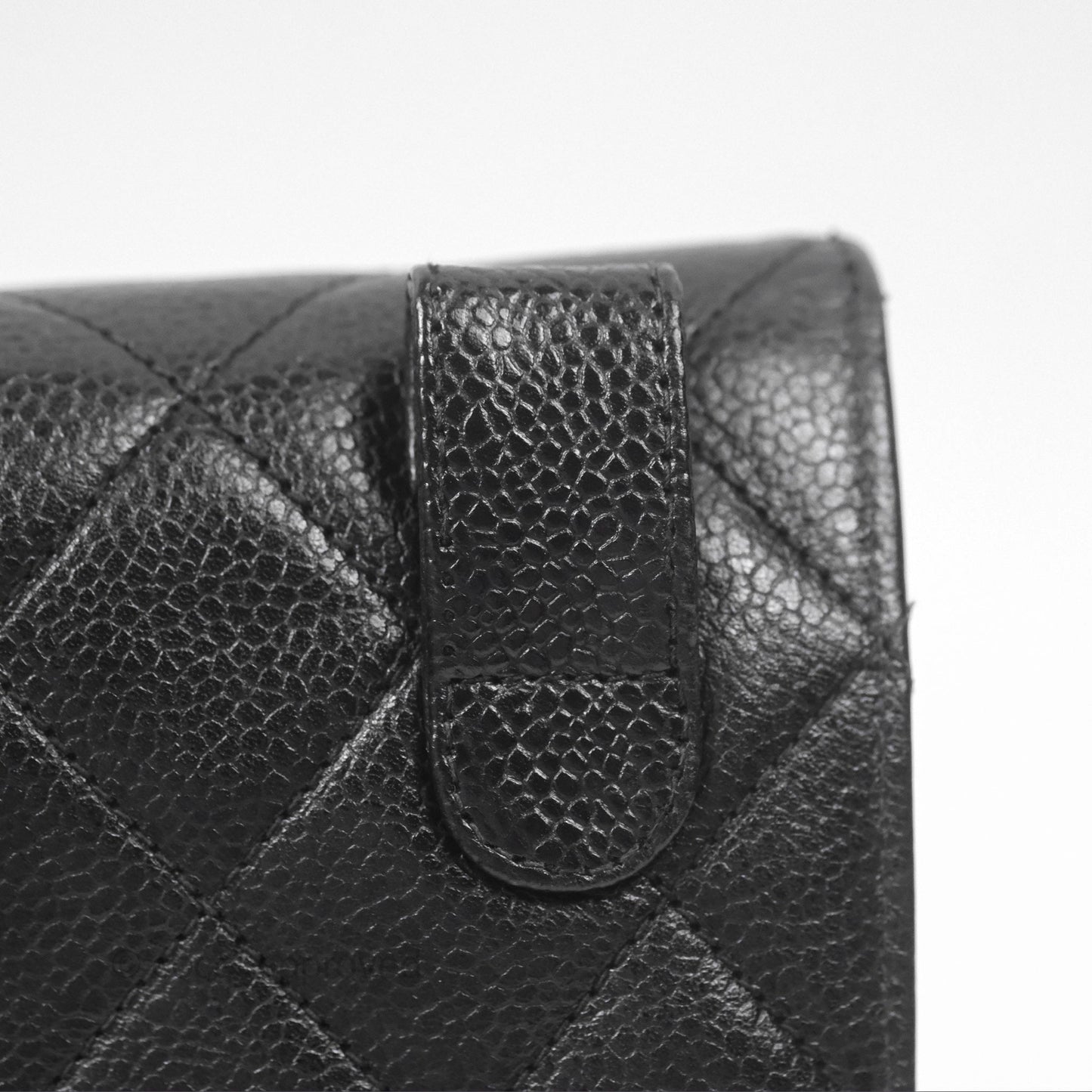 Chanel Vintage Belt Bag Black Caviar 24K Gold Hardware