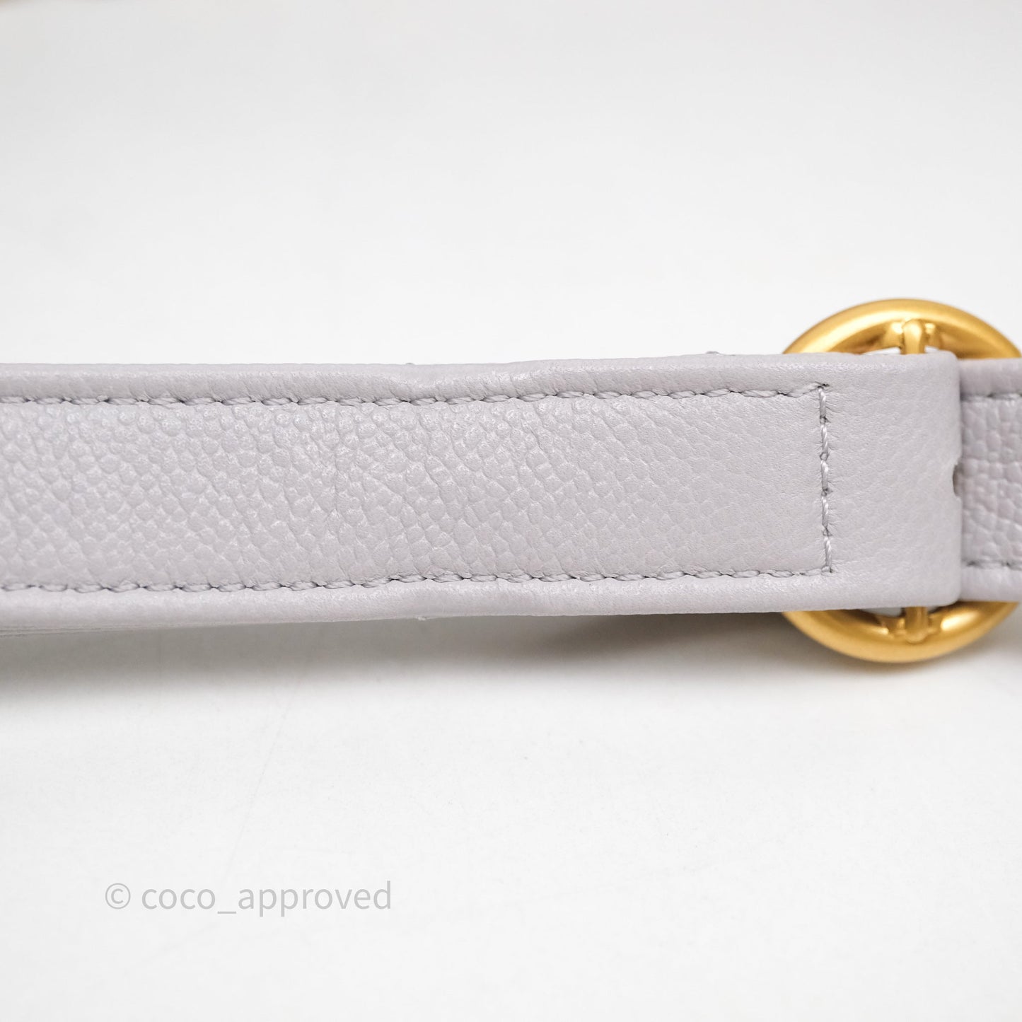 Chanel Double Pocket Hobo Bag Grey Caviar Aged Gold Hardware