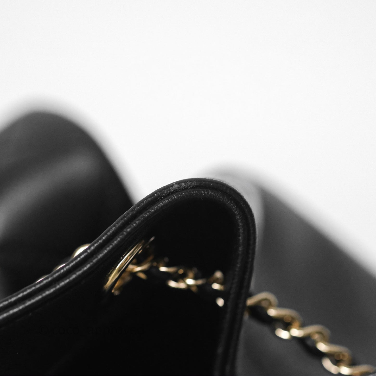 Chanel Small Duma Drawstring Backpack Black Lambskin Gold Hardware