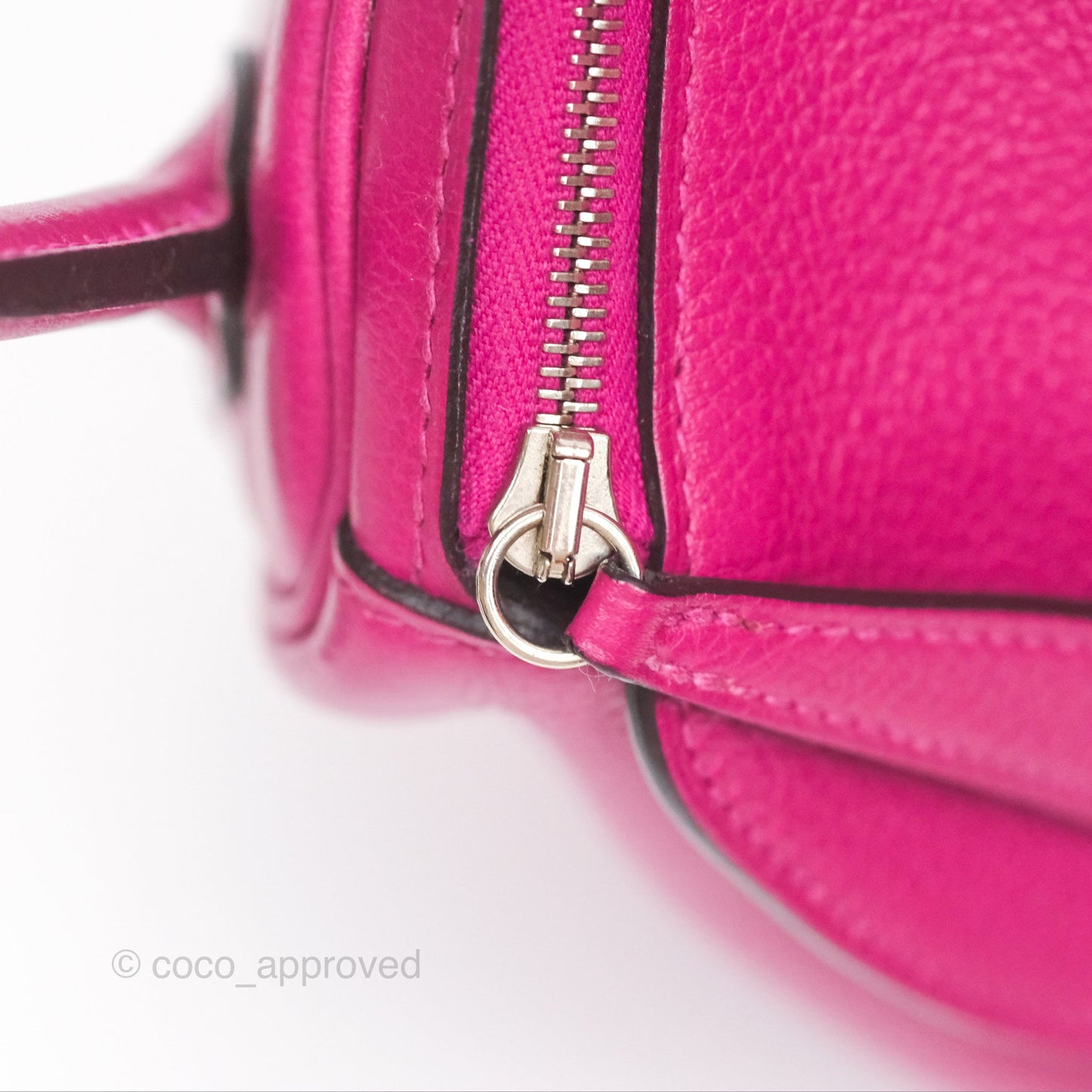 Hermès Lindy 26 Rose Pourpre Evercolor Palladium Hardware