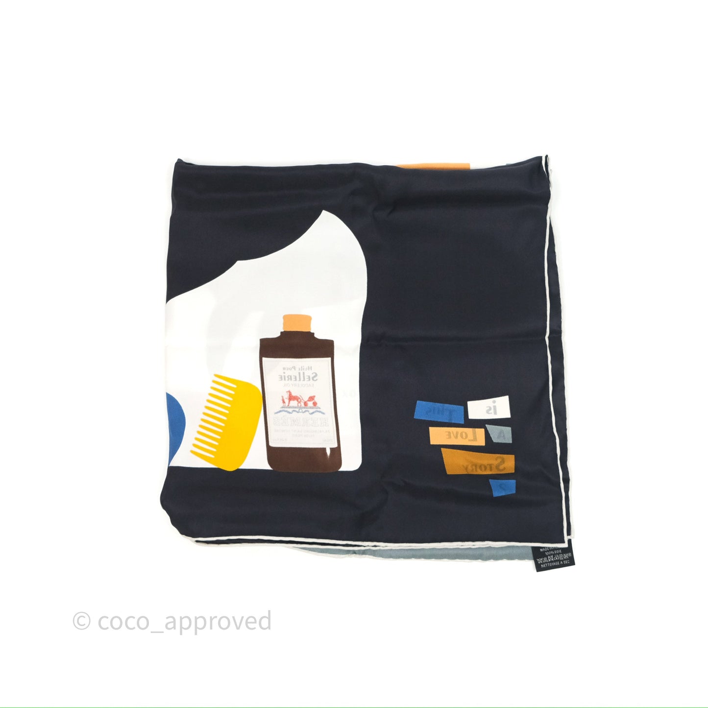 Hermès Is This a Love Story? Silk Scarf 70