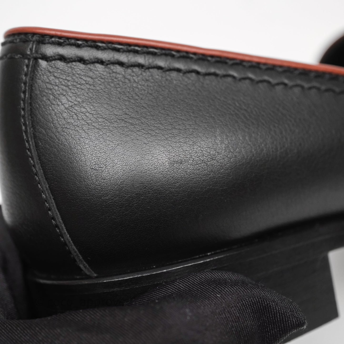 Chanel CC Loafers Black/ Brown Calfskin Size 35.5
