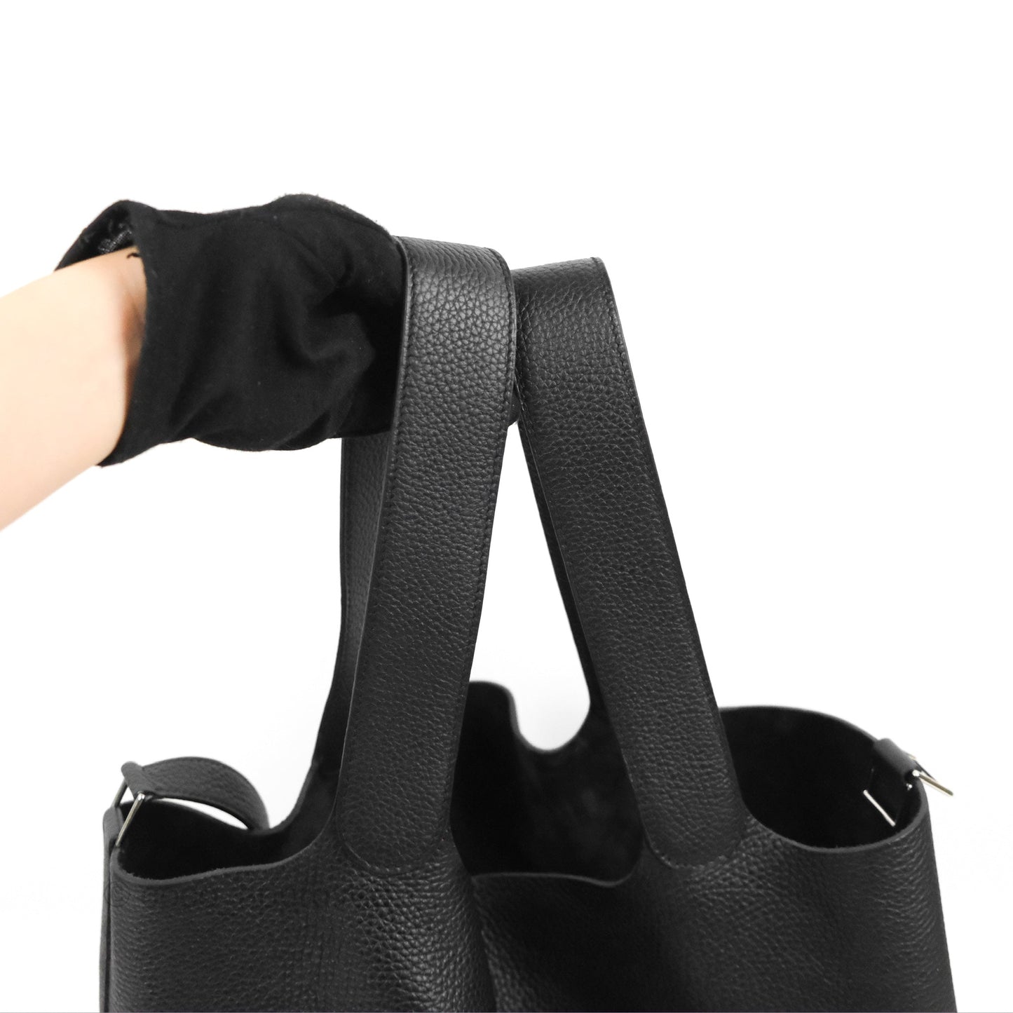 Hermès Picotin TGM 30 Black Clemence Palladium Hardware