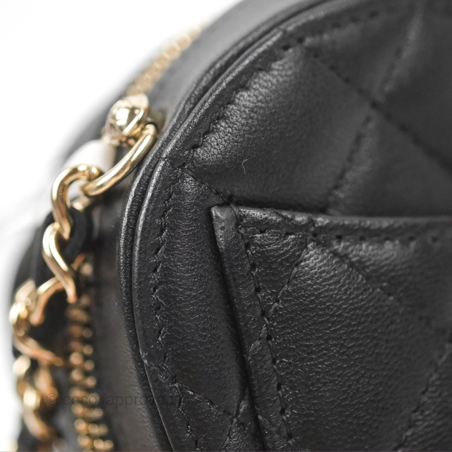 Chanel Small Heart Bag Black Lambskin Gold Hardware 22S